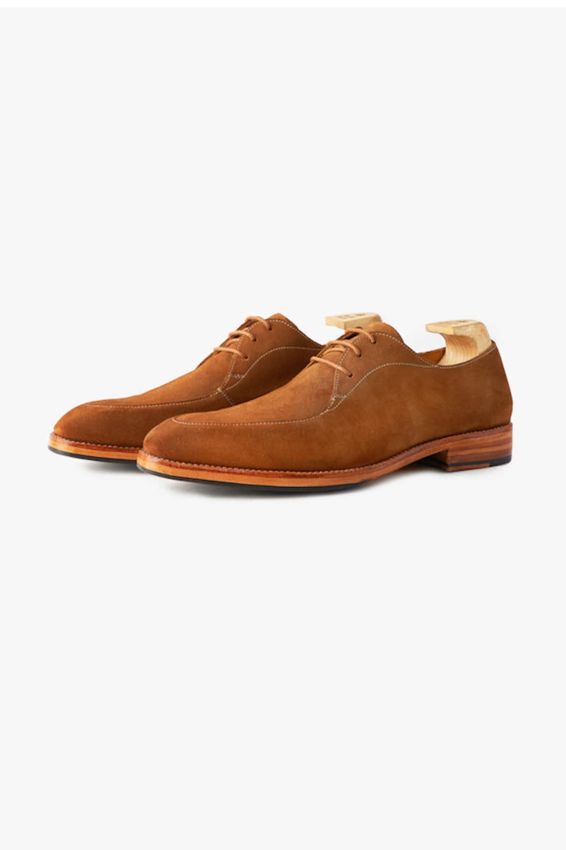 Whitemuds Duke Tan Suede Derby Shoes 