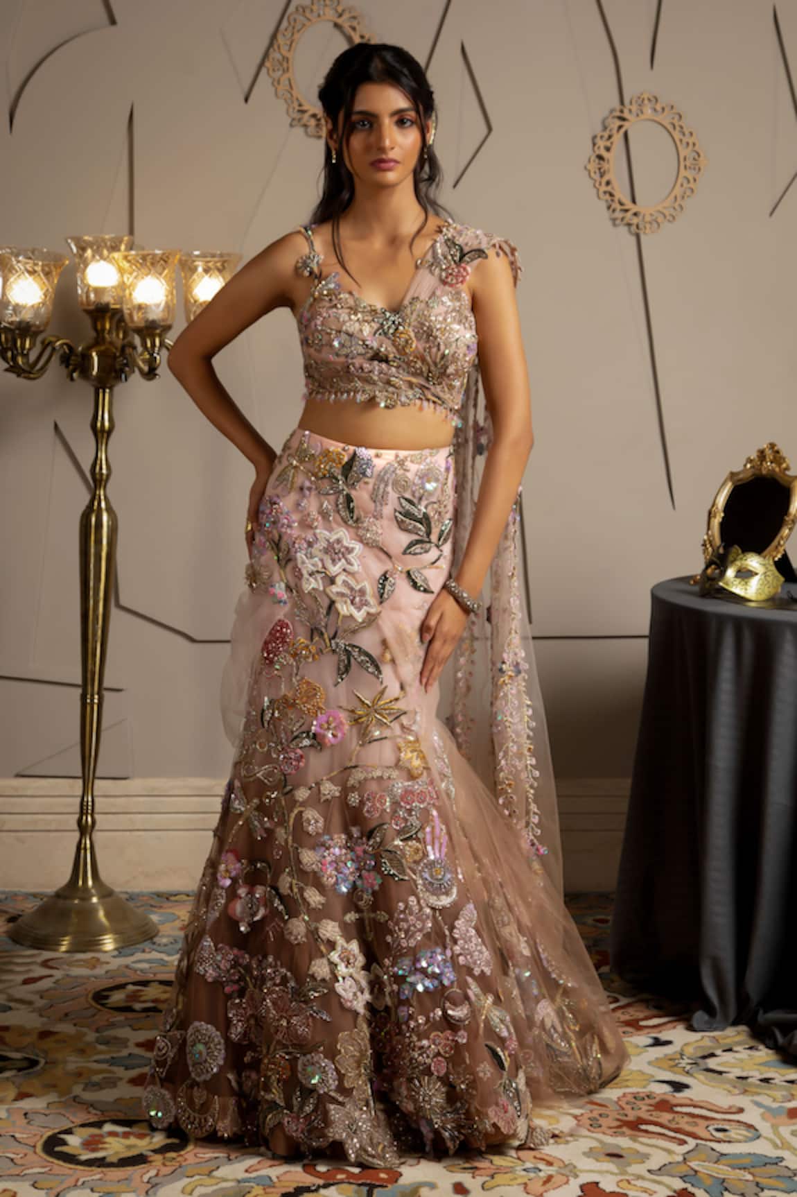Moledro Aurora Fusion Lehenga Set 
