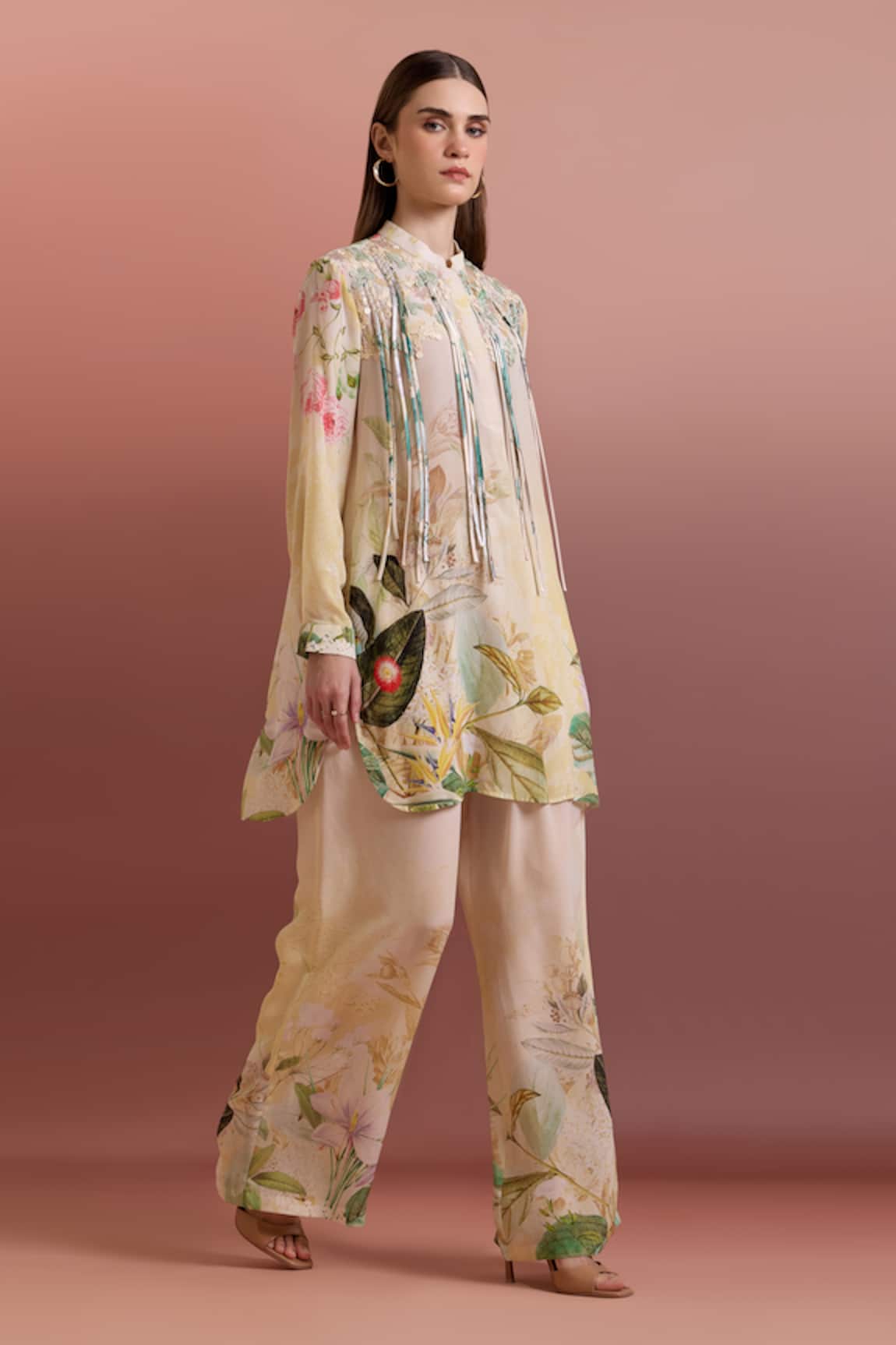 Pankaj & Nidhi Embellished Relaxed Tunic 