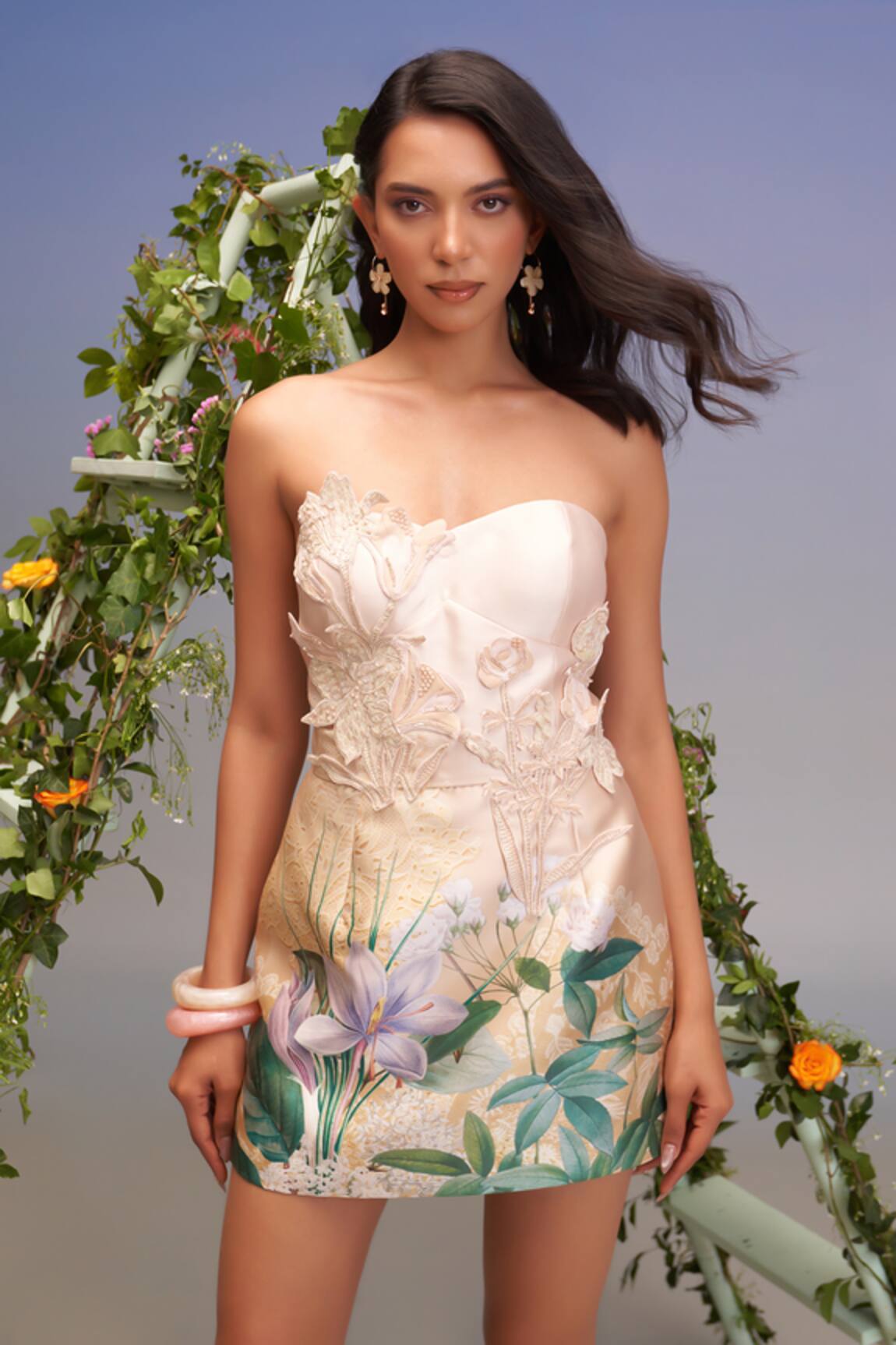 Pankaj & Nidhi Hand-Embellished Tube Dress 