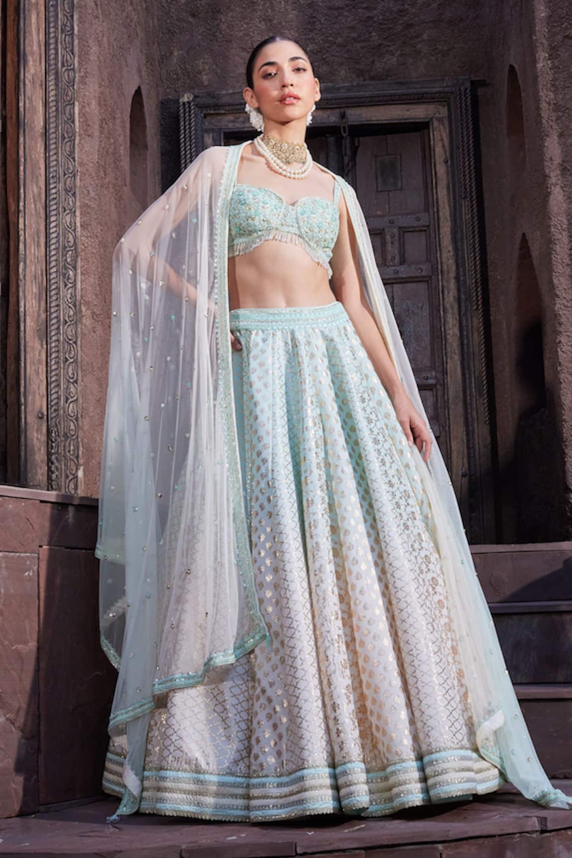 Priyanka Jain Ombre-Dyed Lehenga Set 
