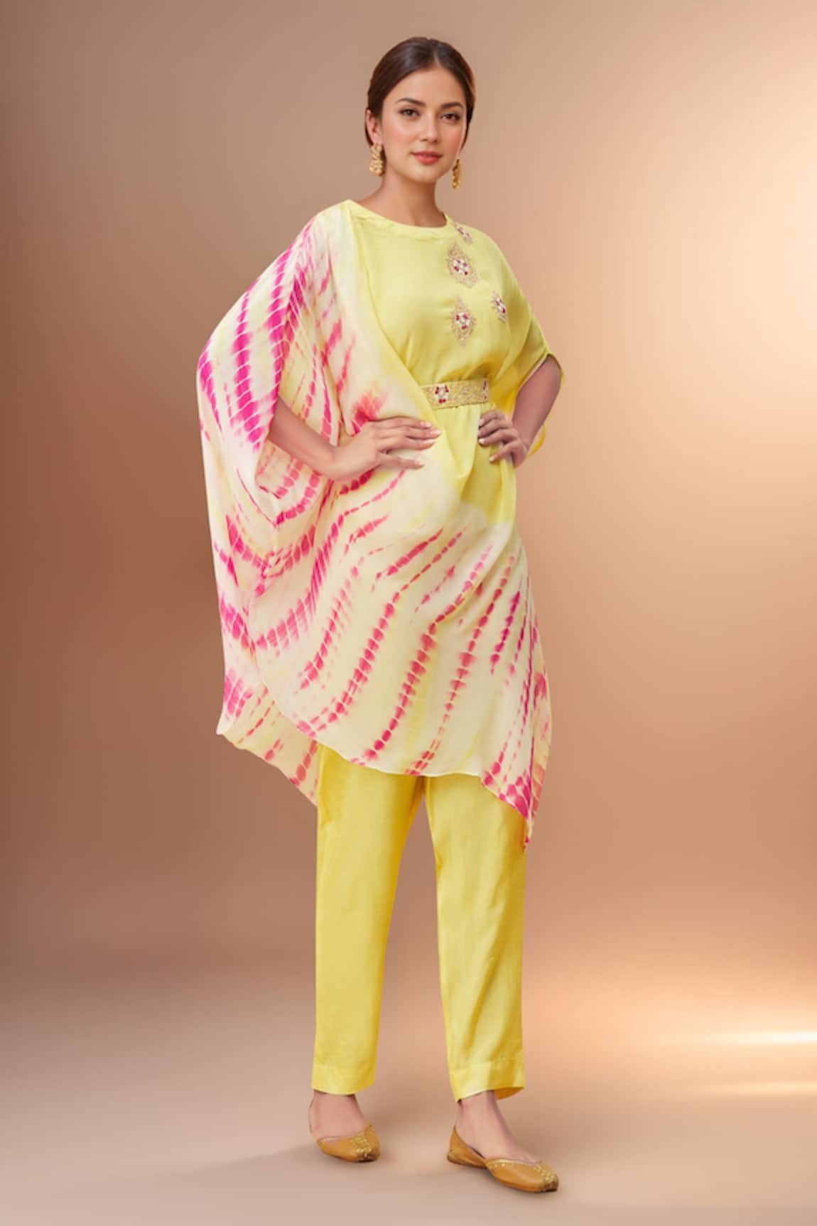 Samyukta Singhania Draped Shaded Top With Pant 