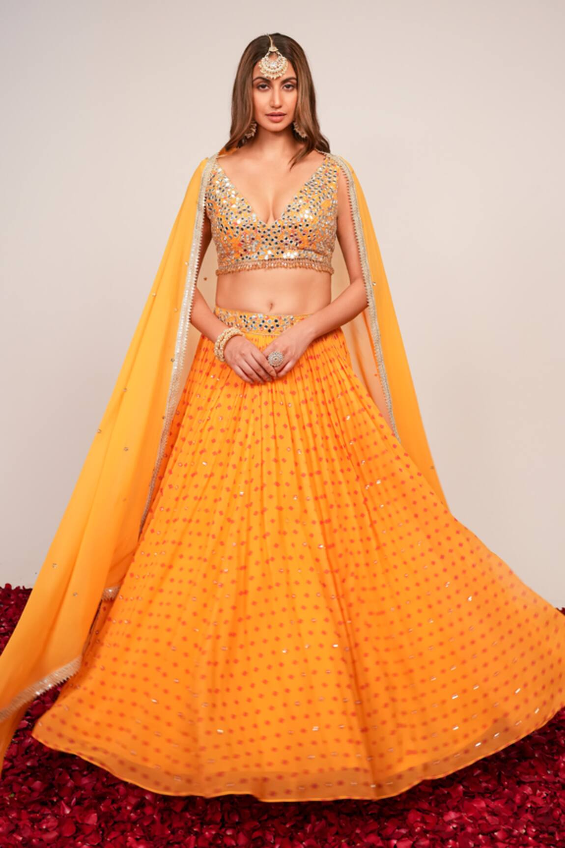 Sajeda A Lehry Nazakat Yellow Lehenga Set 