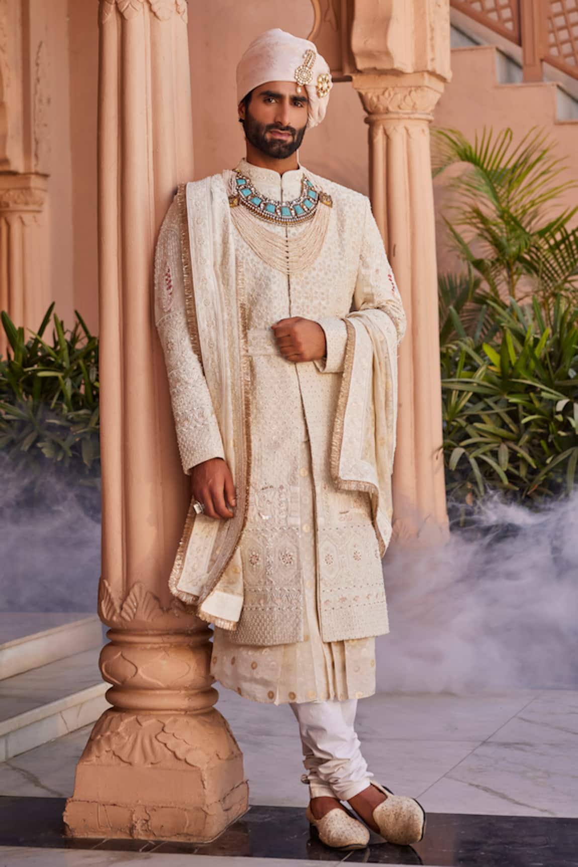 YAJY by Aditya Jain Designer Baraat Sherwani Set 