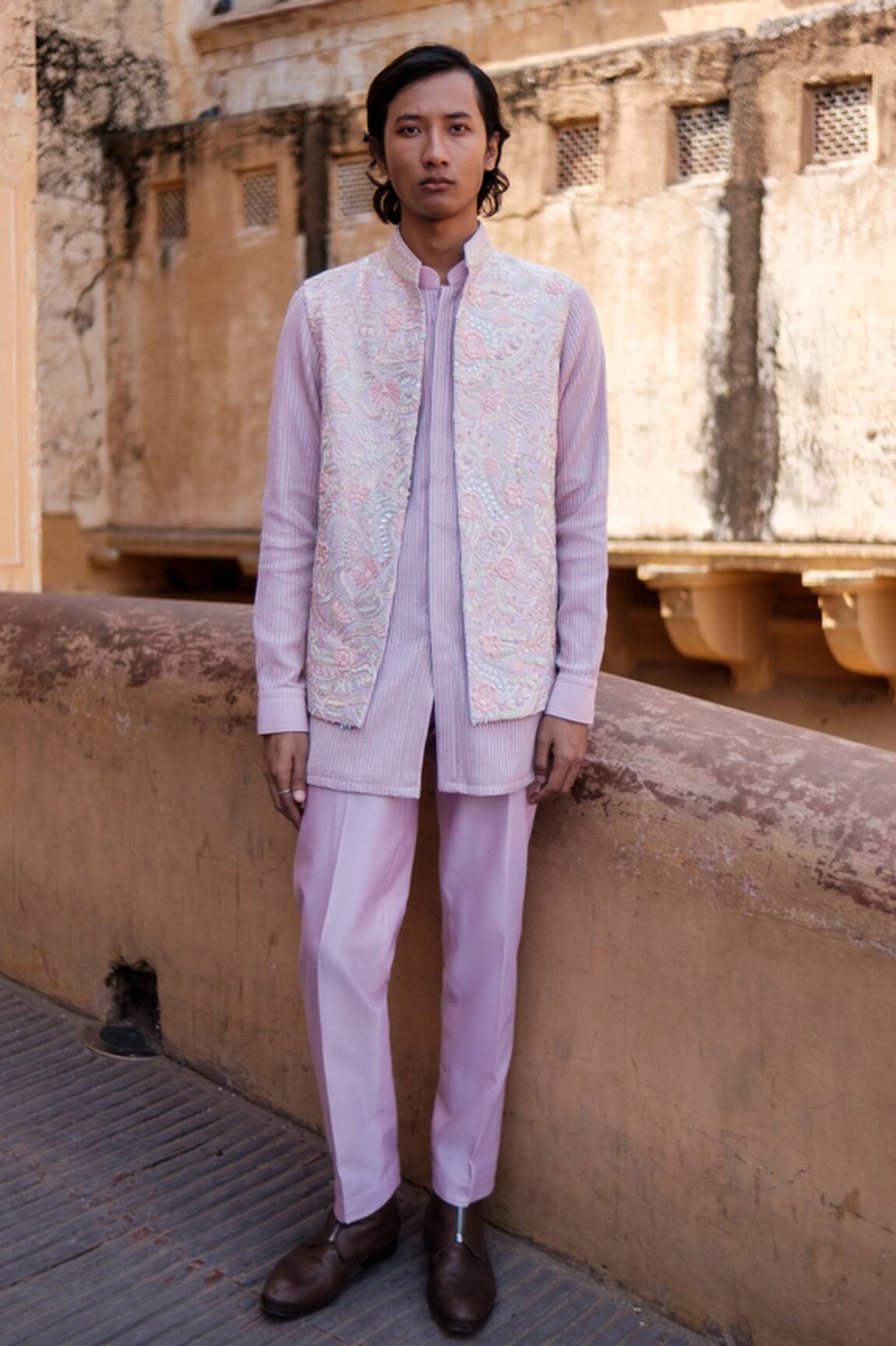 Amaare Psy Garden Nehru Jacket Set 