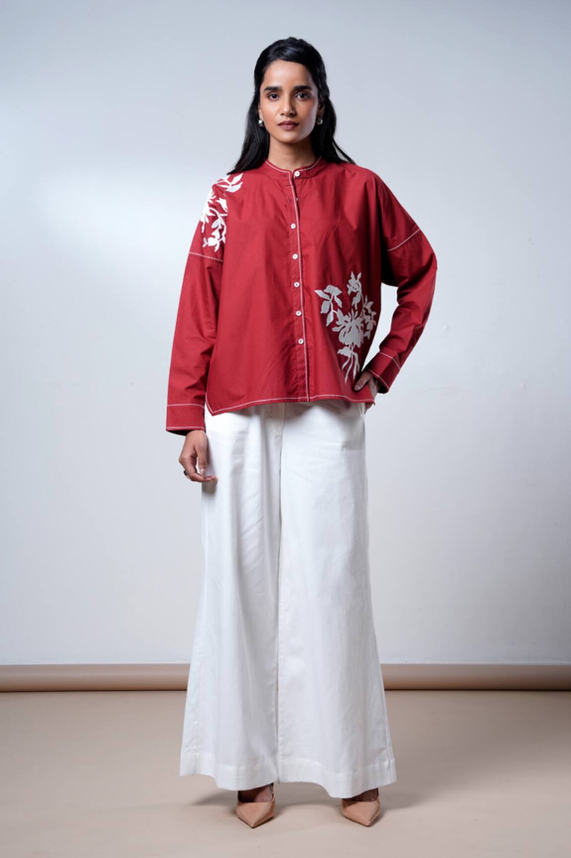 Madder Much Bloom & Beyond Brick Red Top & Pant Set 