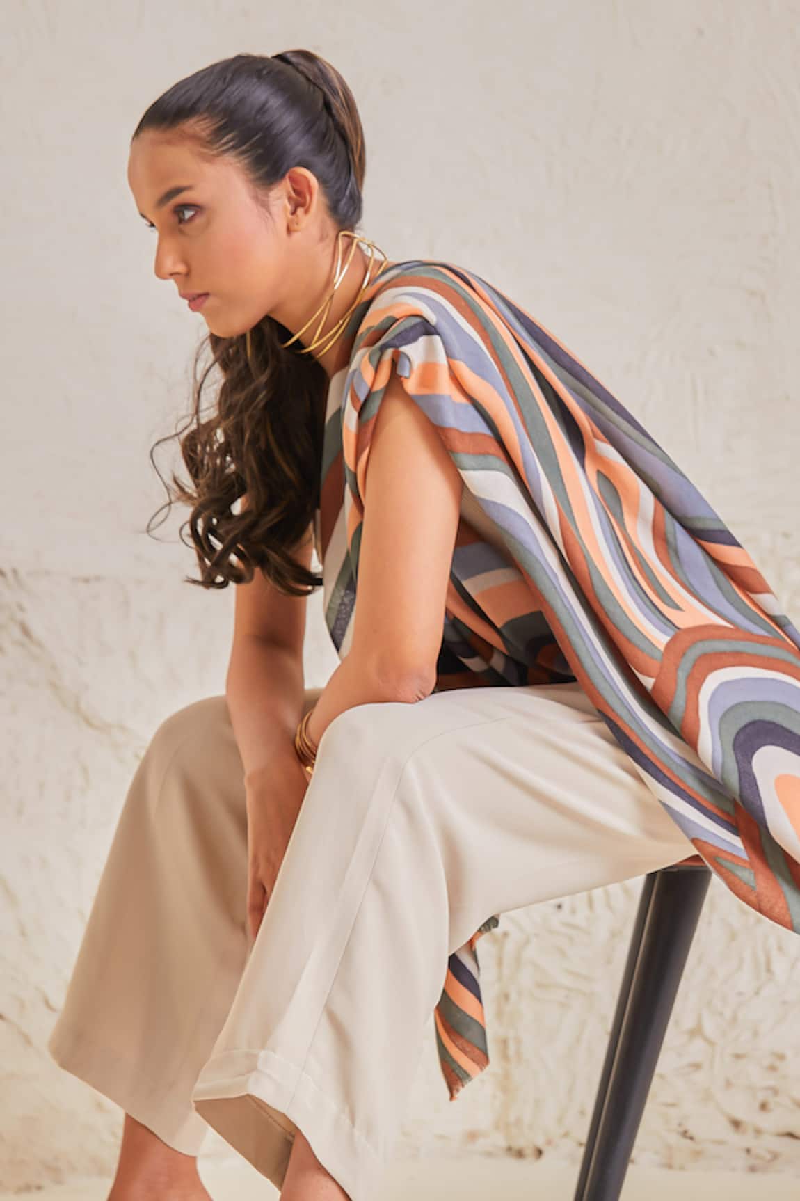 Shaza Disruption Handpainted Pashmina Stole 