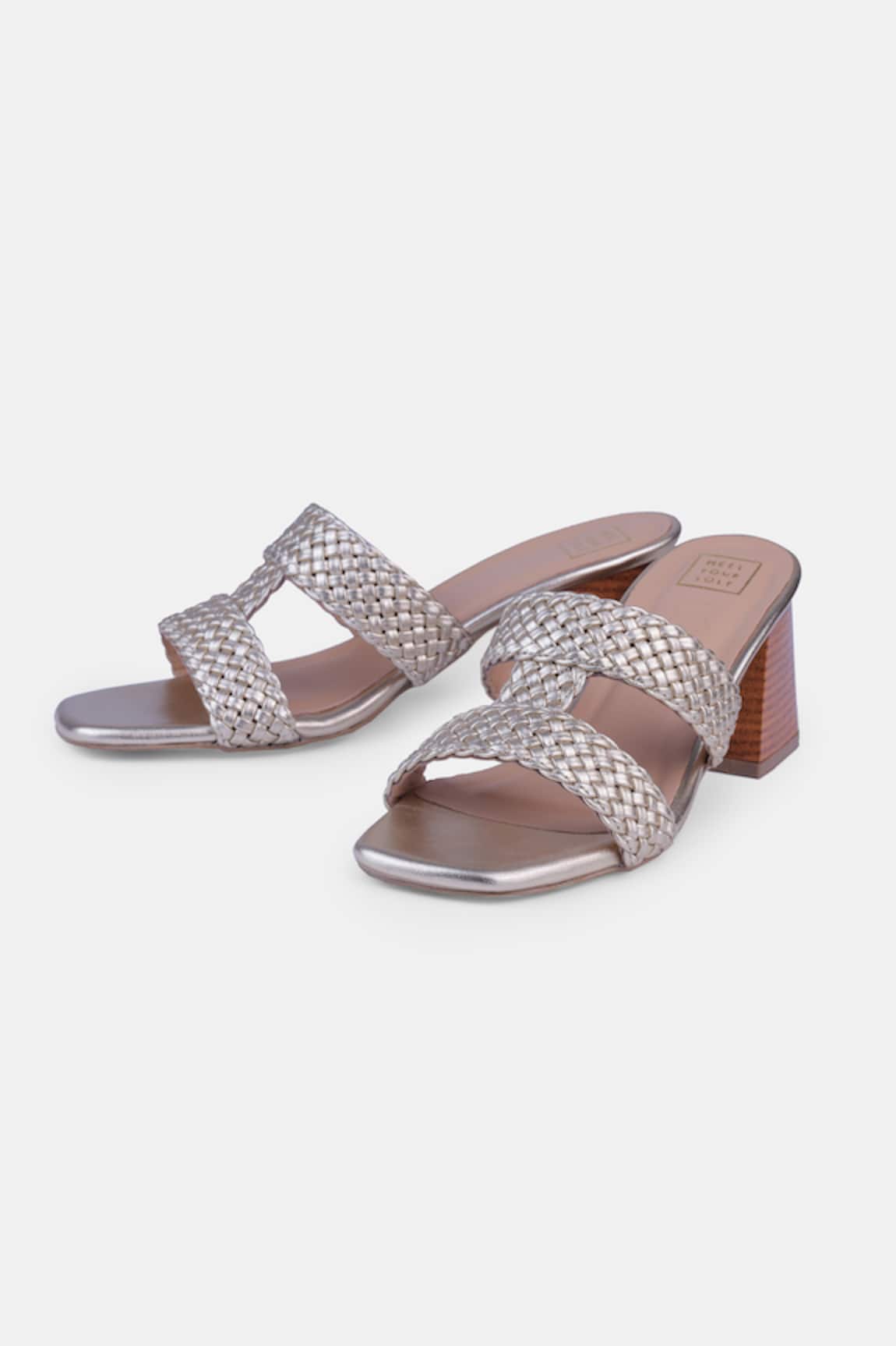 Heel Your Sole Genuine Leather Block Heels 