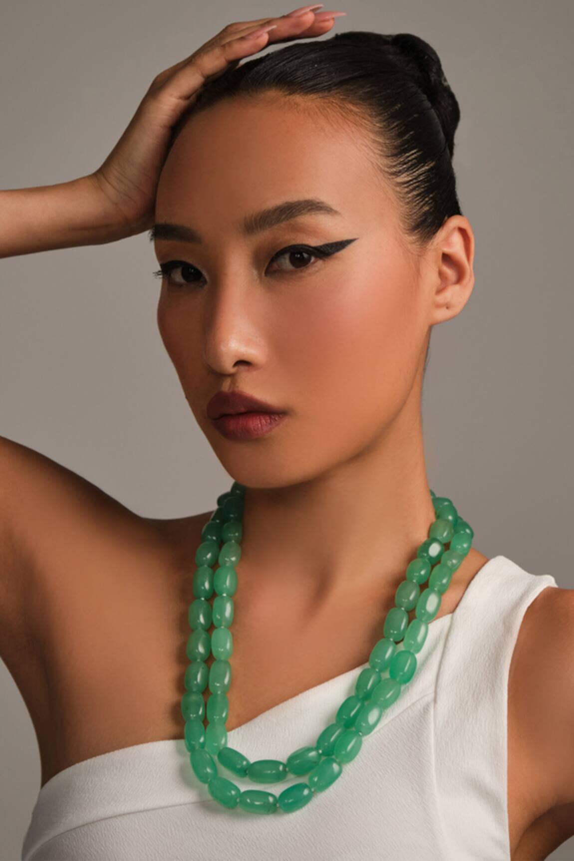 Anaash Green Tumbles Necklace 