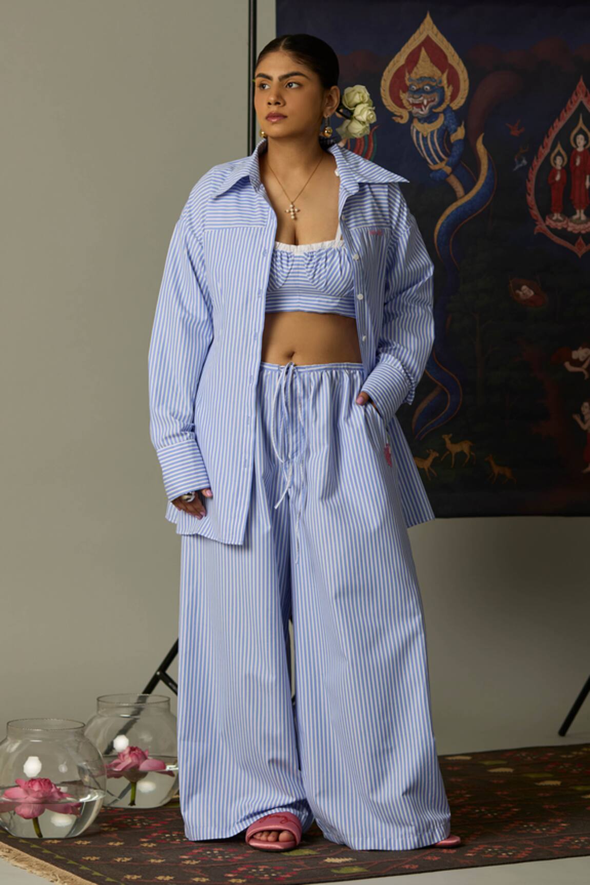 Quod Wisp Shirt in Aqua 