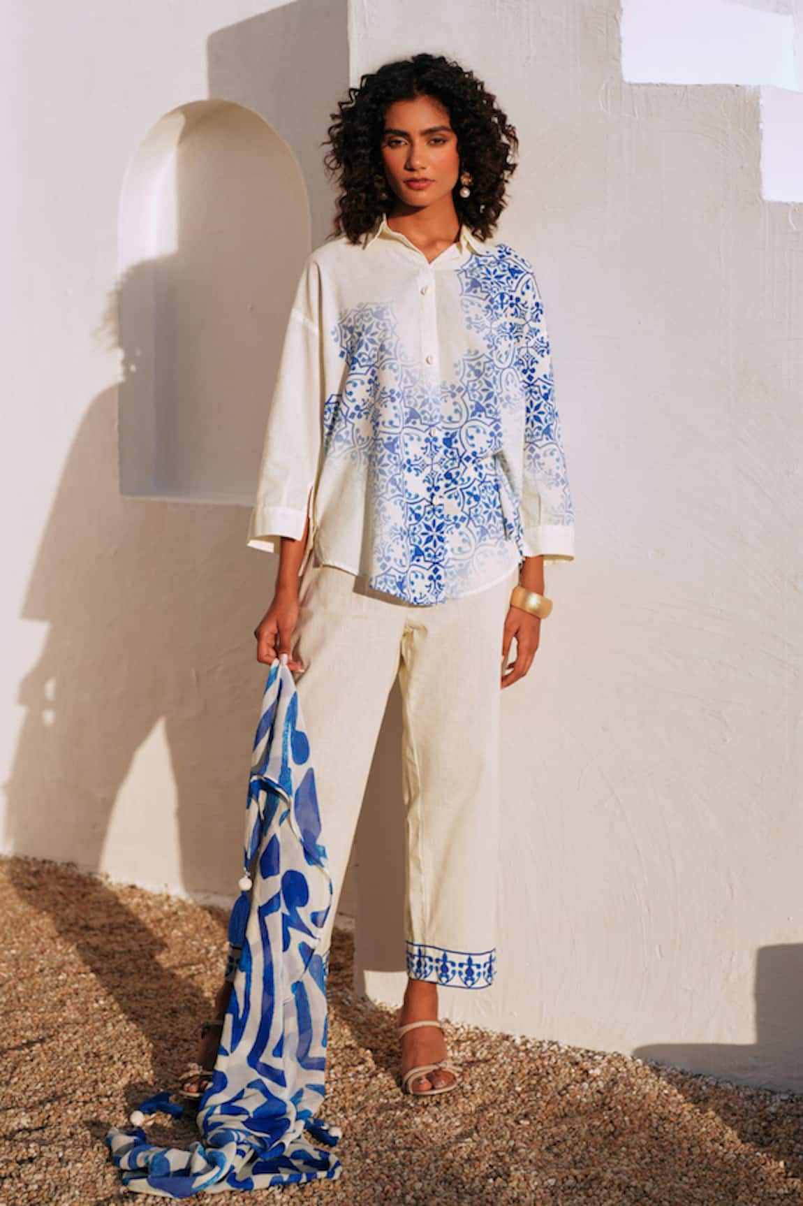 Rainas Mediterranean Flair Cotton Linen Set 