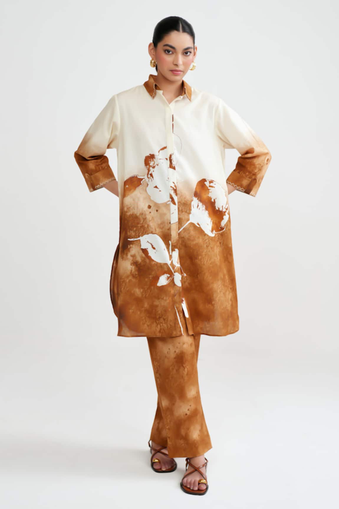 Rainas Rustic Bloom Kurta & Pant Set 