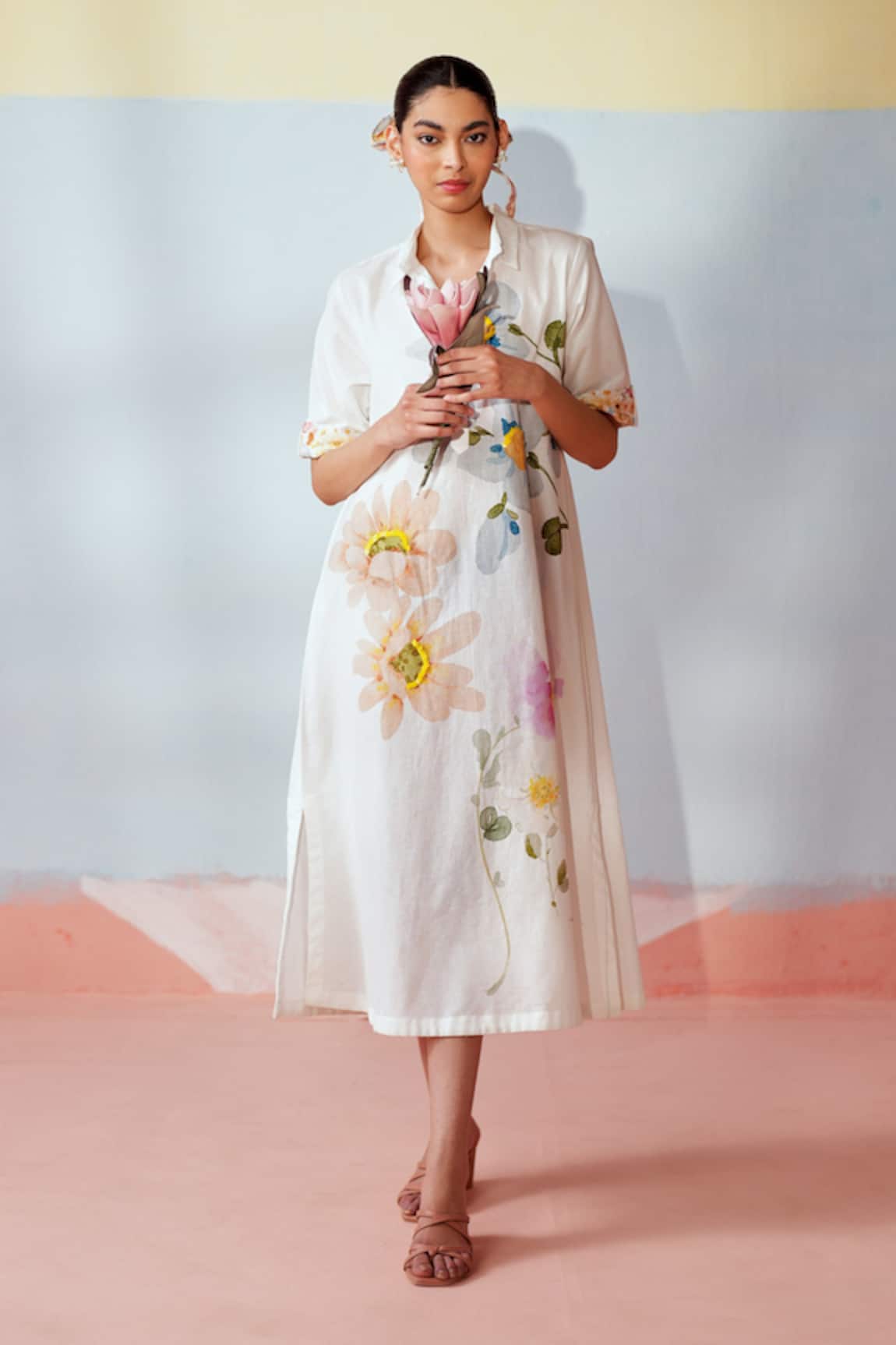 Rainas Floral Symphony Dress 