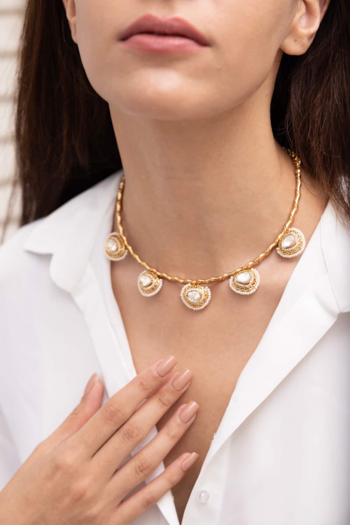 Joules By Radhika Sharaya Embellished Choker 