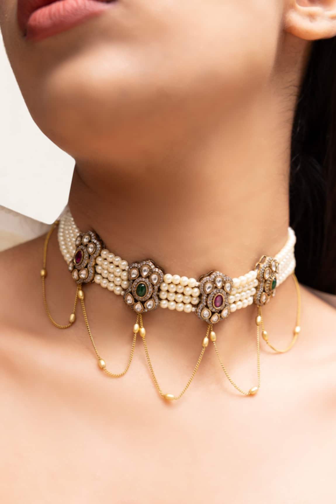 Joules By Radhika Oraya Pearl Choker  