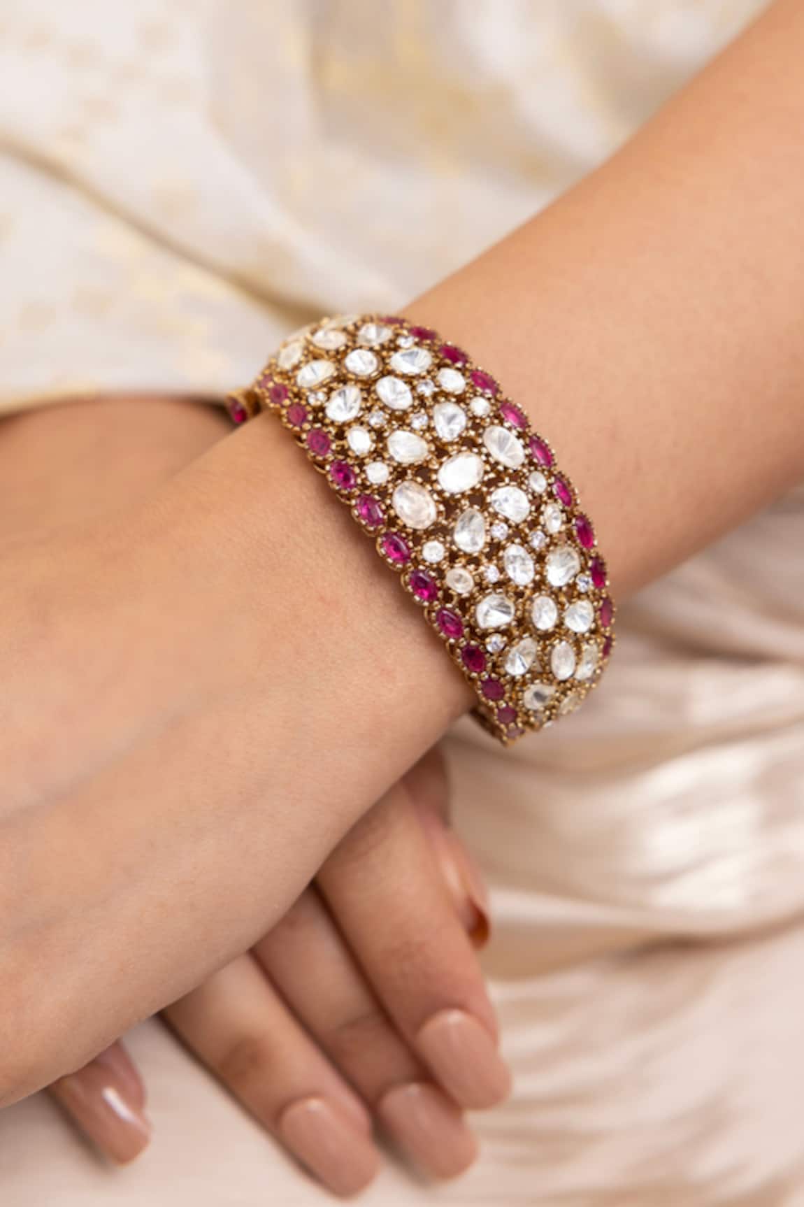 Joules By Radhika Designer Gold Finish Bracelet 