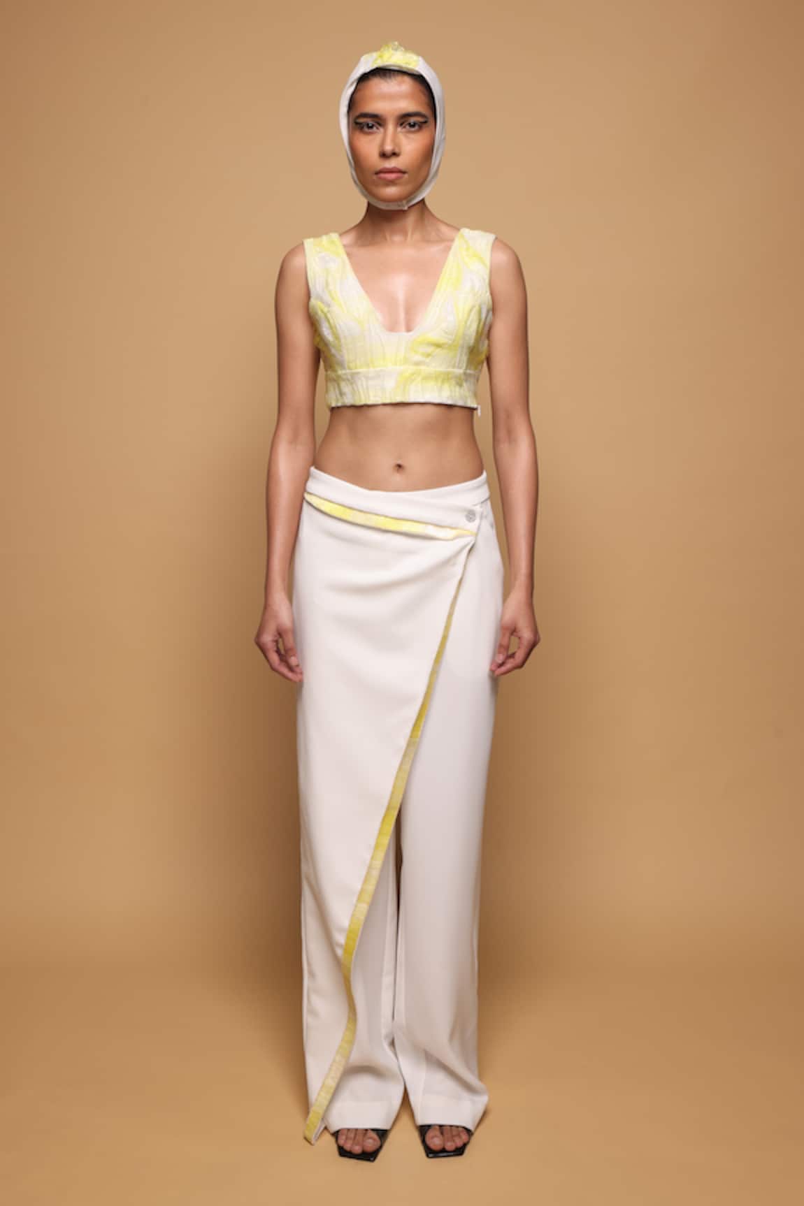 Somya Goyal Ivory Arc Trouser 
