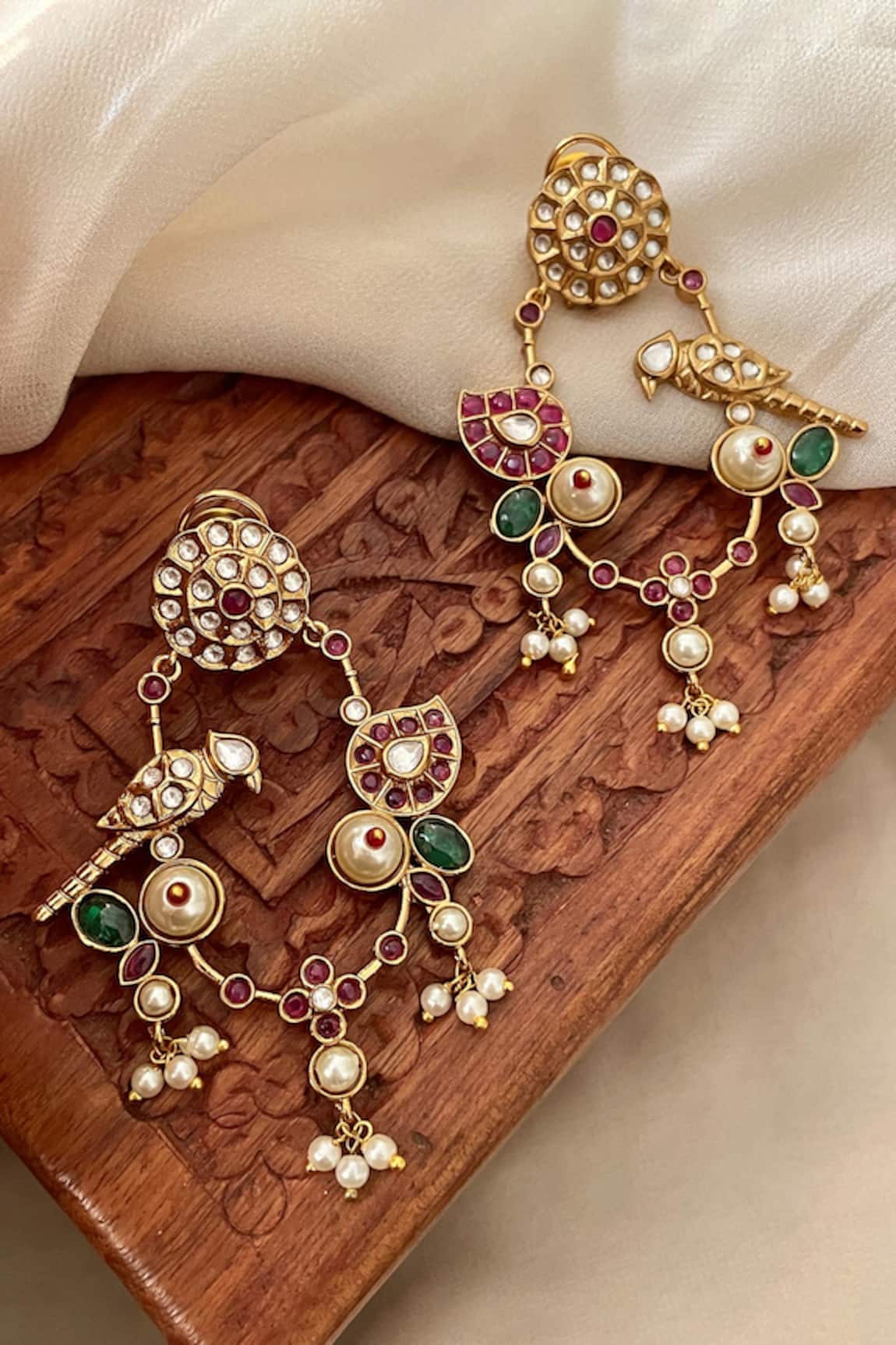Saga Jewels Designer Multi-Color Earrings 