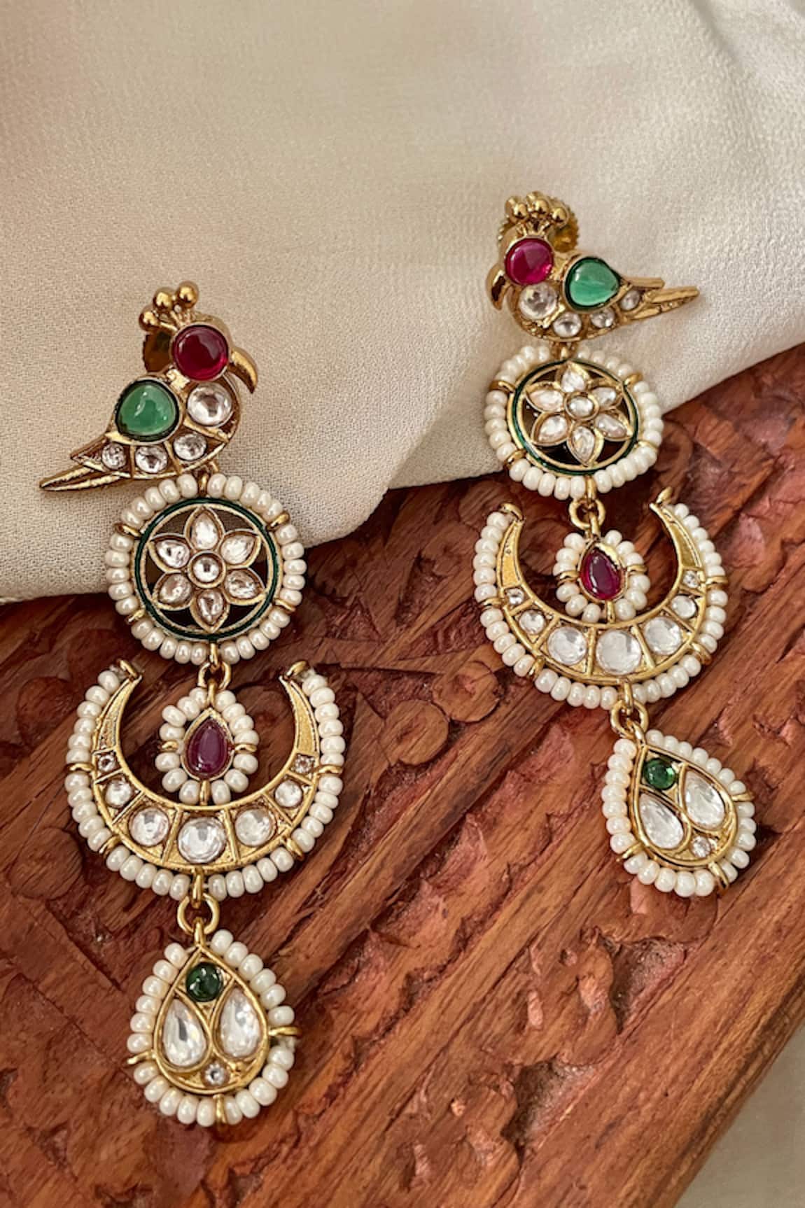 Saga Jewels Multi-Color Designer Earrings 