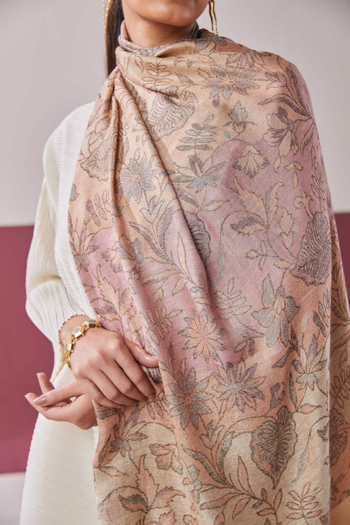 SHAZA Kani Handloom Pashmina Stole 