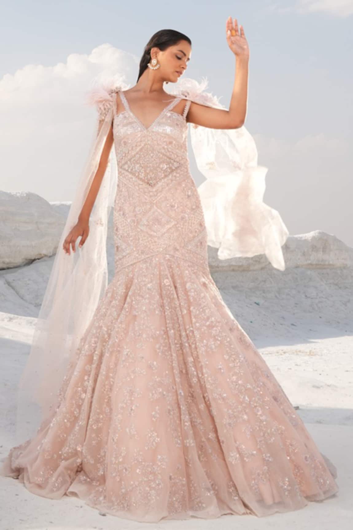 House Of Sikka Designer Net Gown 