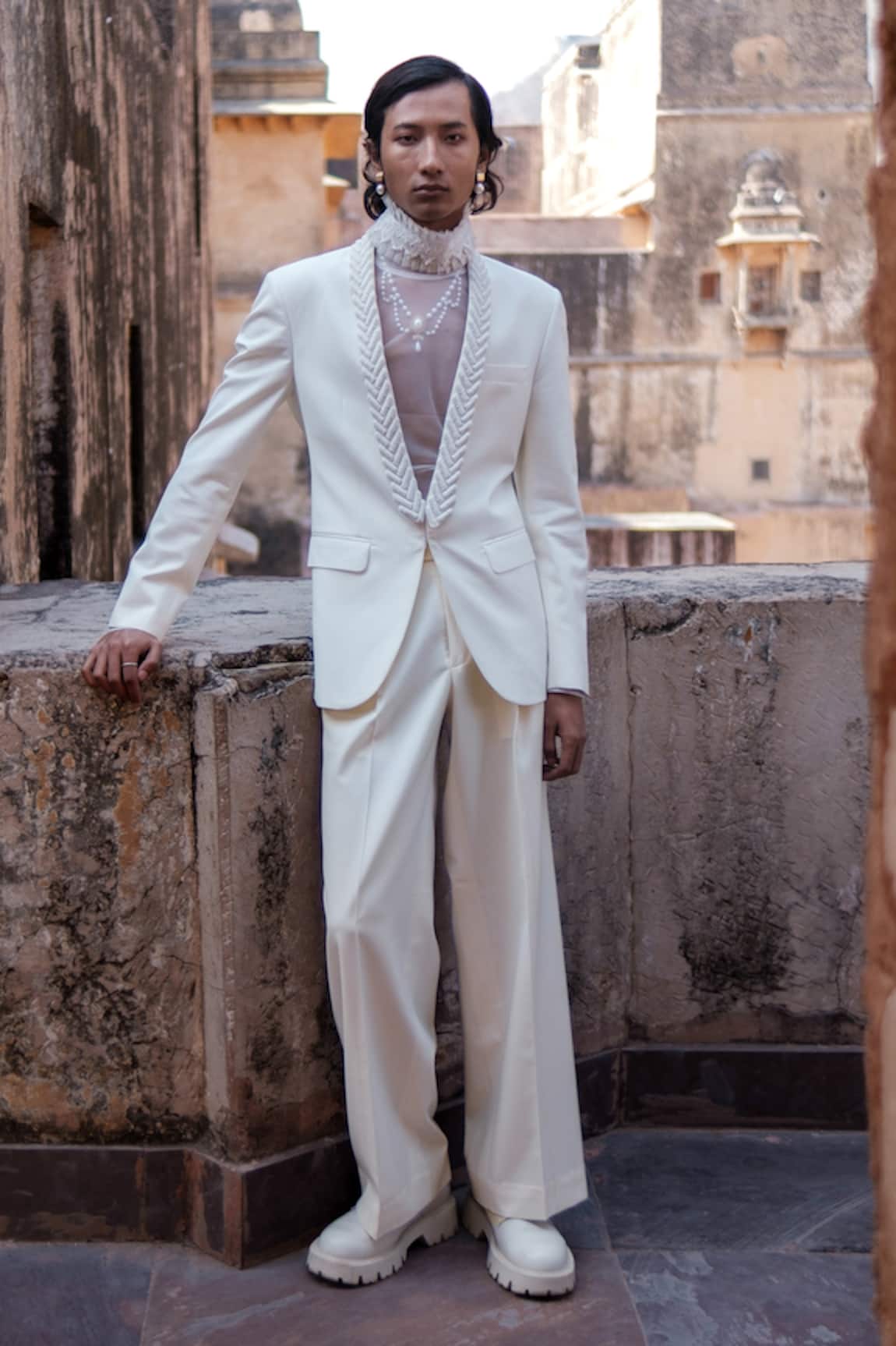 Amaare Cuban Chain Tuxedo Set 
