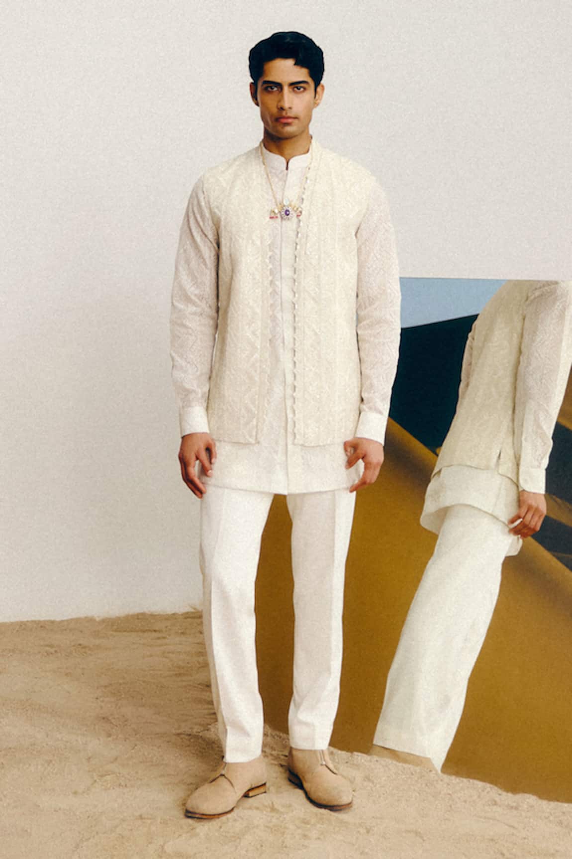 Amaare Designer Marhu Nehru Jacket Set 