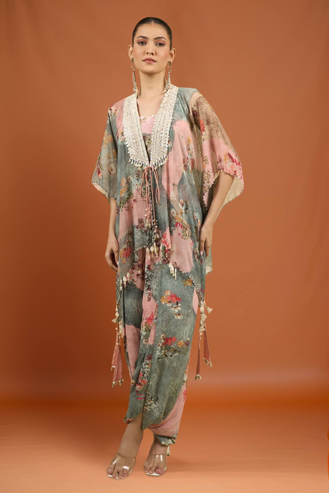 Aseem Kapoor Multi Printed Jacket & Trouser Set 