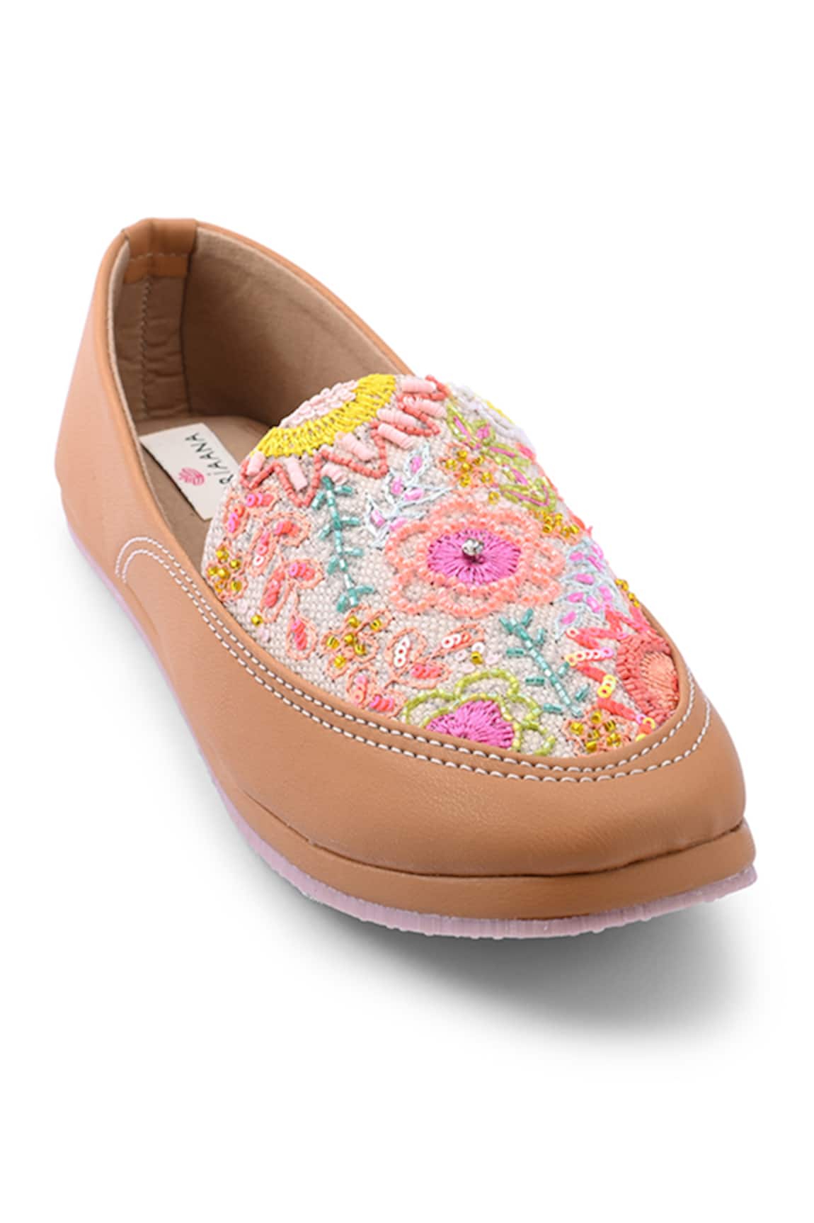 Doriaana Beige Brown Goblet Designer Shoes 