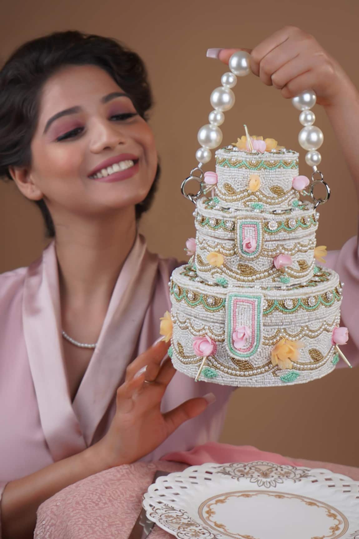 Puneet Gupta Cake Minaudiere Handbag 