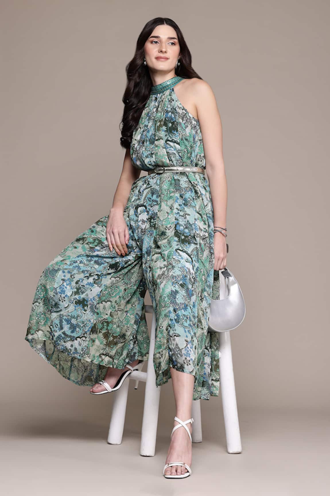 Ritu Kumar Blue Calabria Jumpsuit 