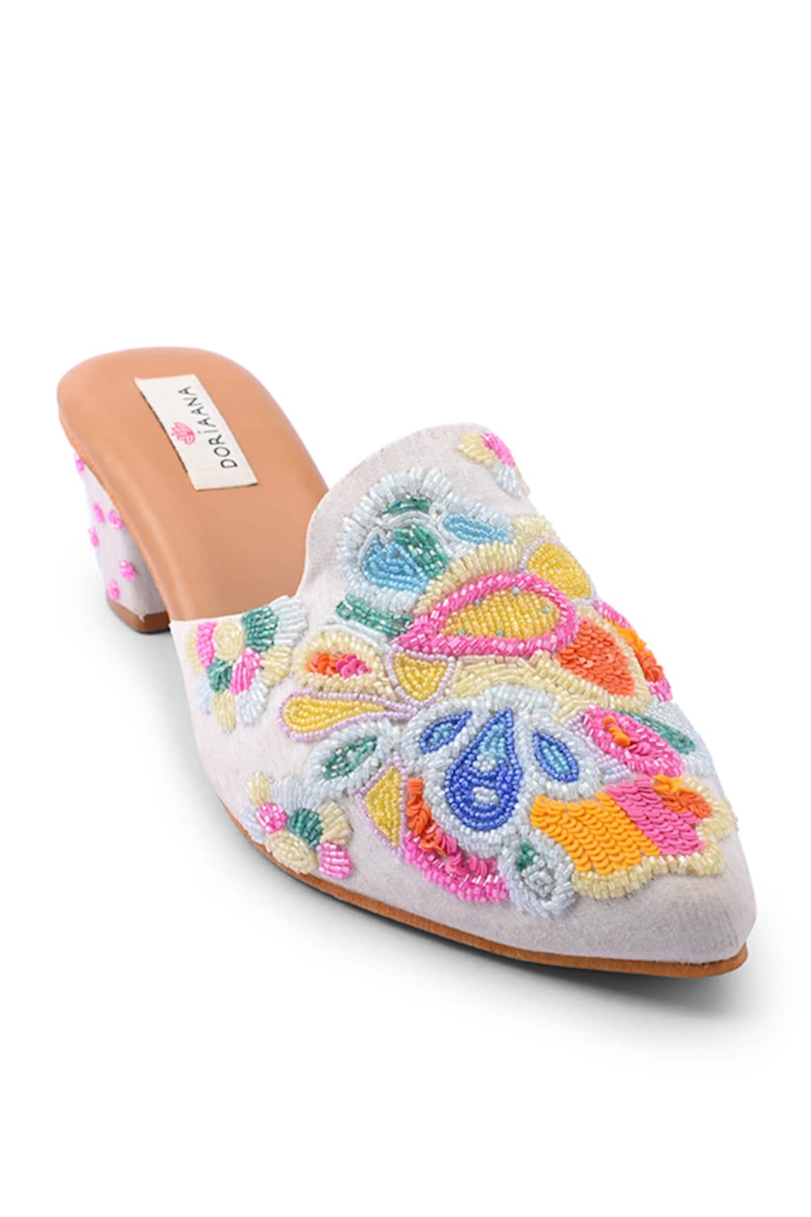 Doriaana Embroidered Designer Heels 