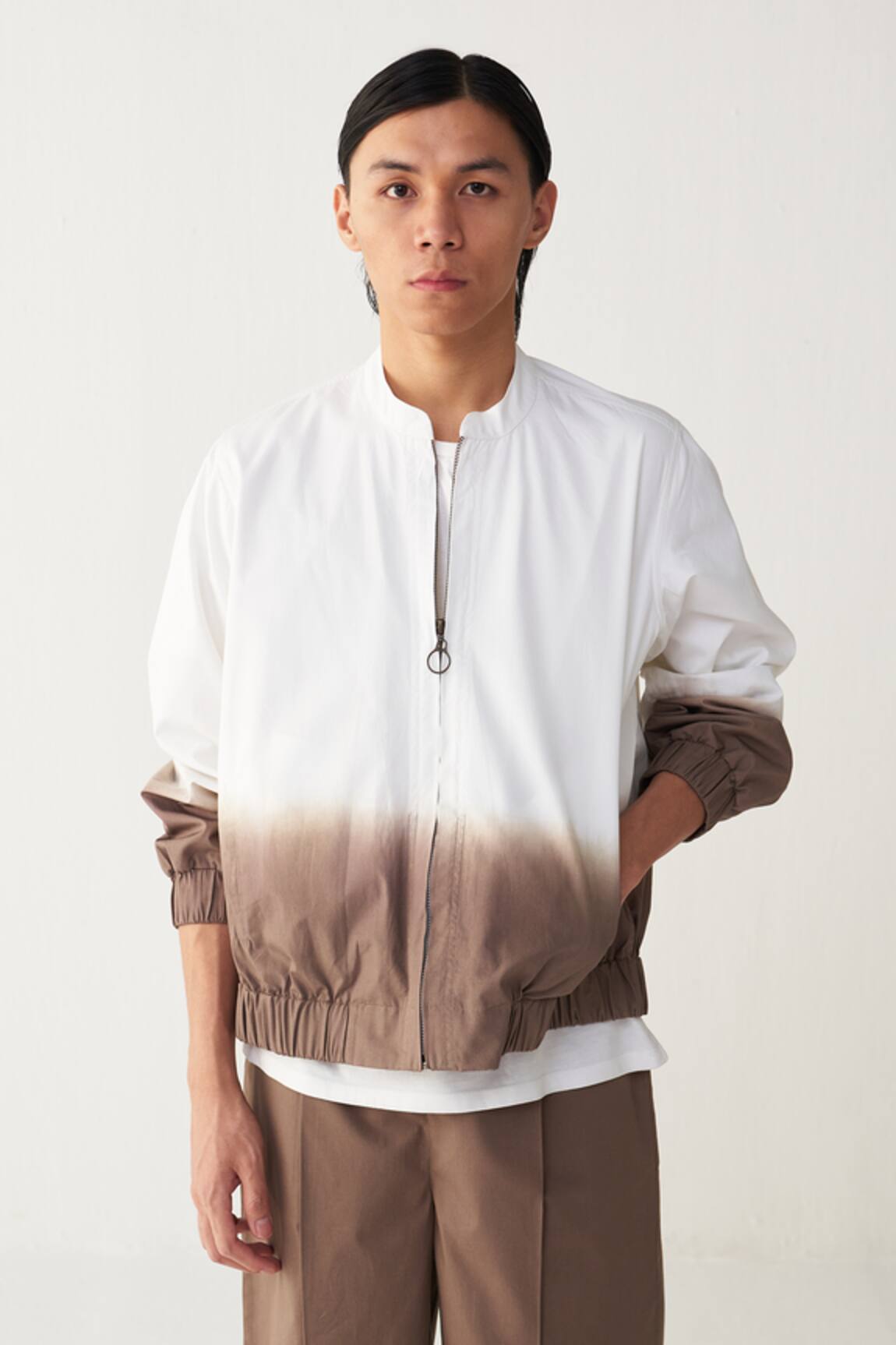 Three Dip Dye Bomber Jacket 