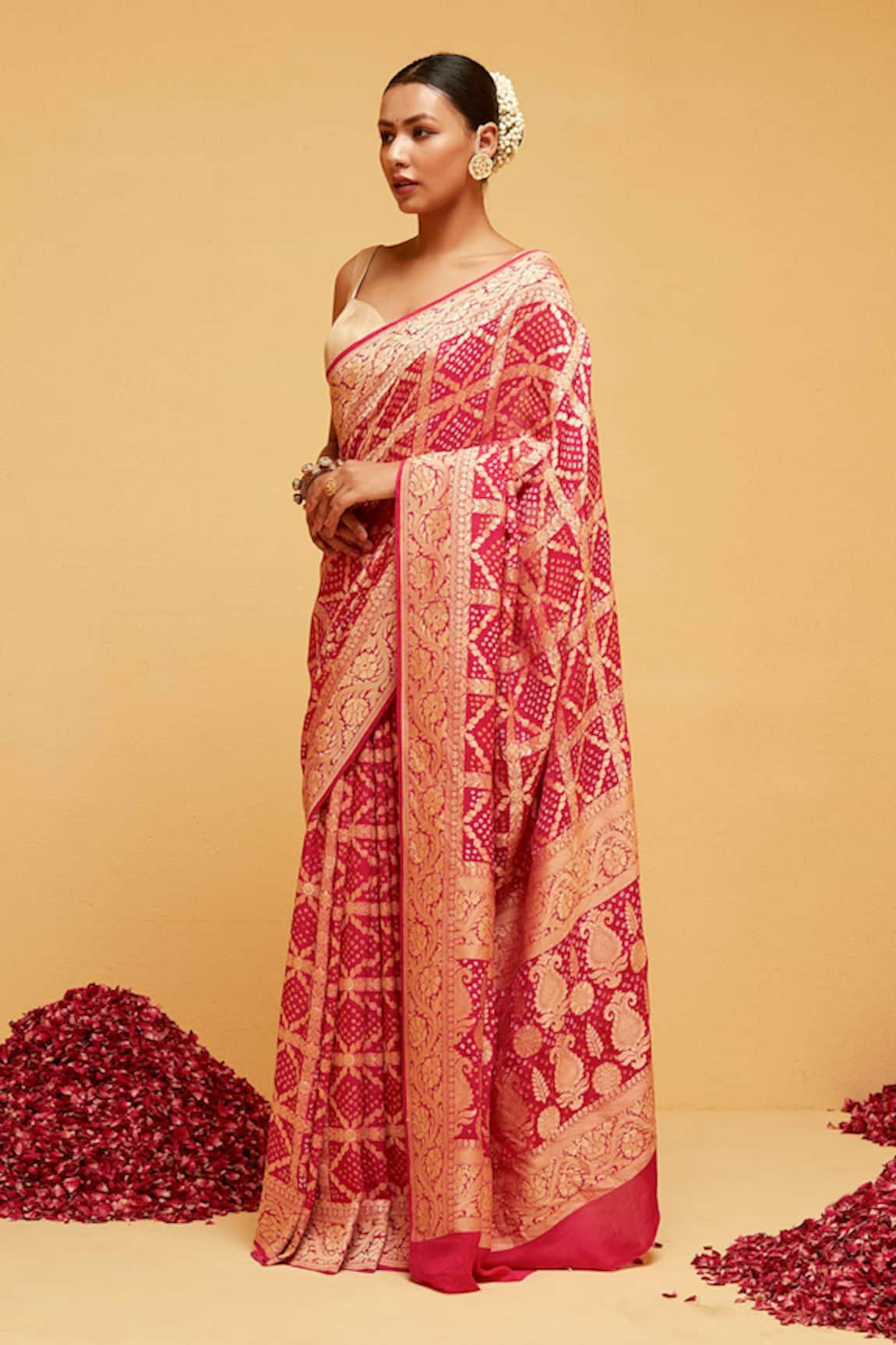 Suruchi Parakh Paisley Banarasi Woven Saree With Running Blouse 