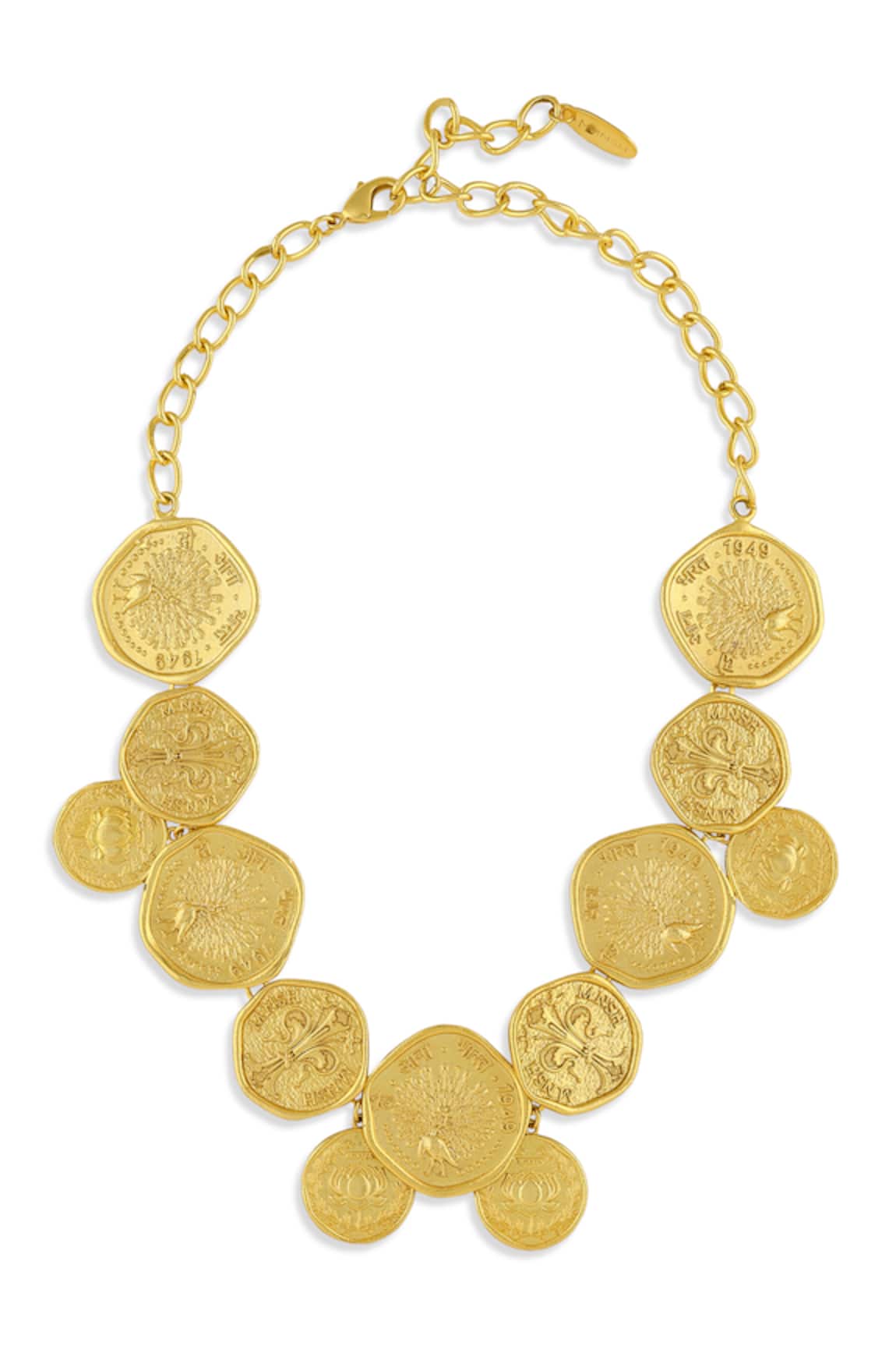 Mnsh Shakti Coin Necklace 