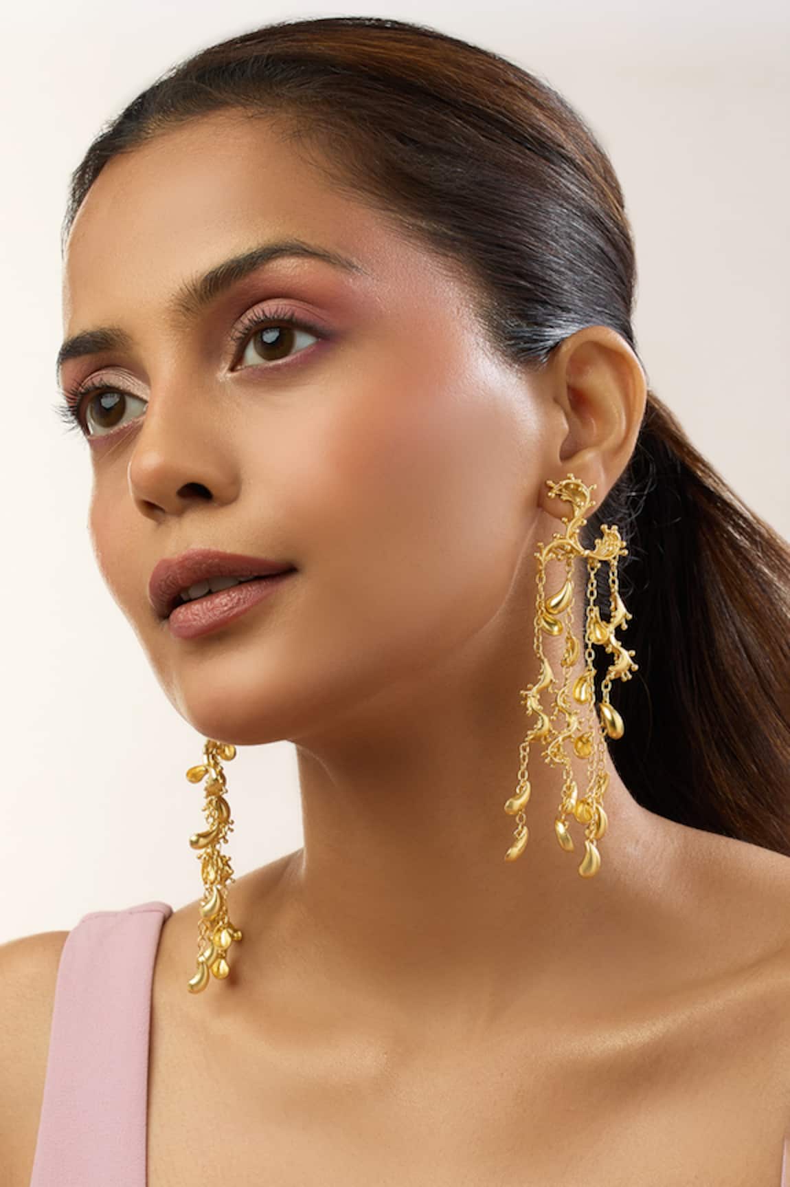 Mnsh Amour Drop Shoulder Duster Earrings 