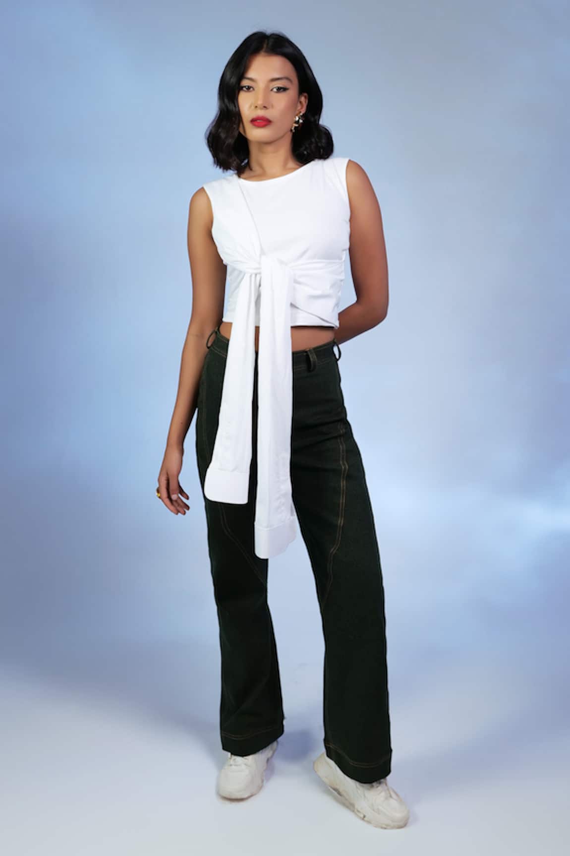 Pocket Stories Wrap & Tie Elegance Top 