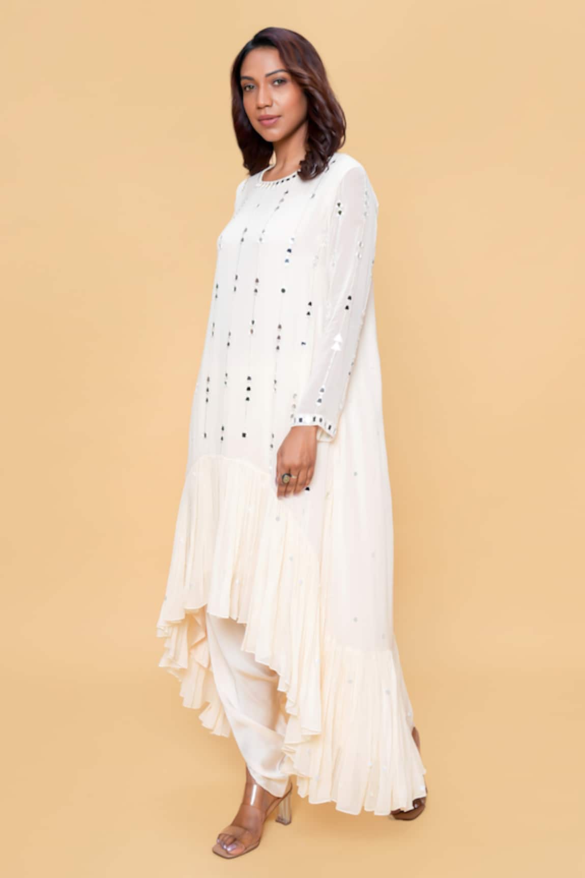 Sajeda A Lehry Designer Hand Embroidered Kurta Set 