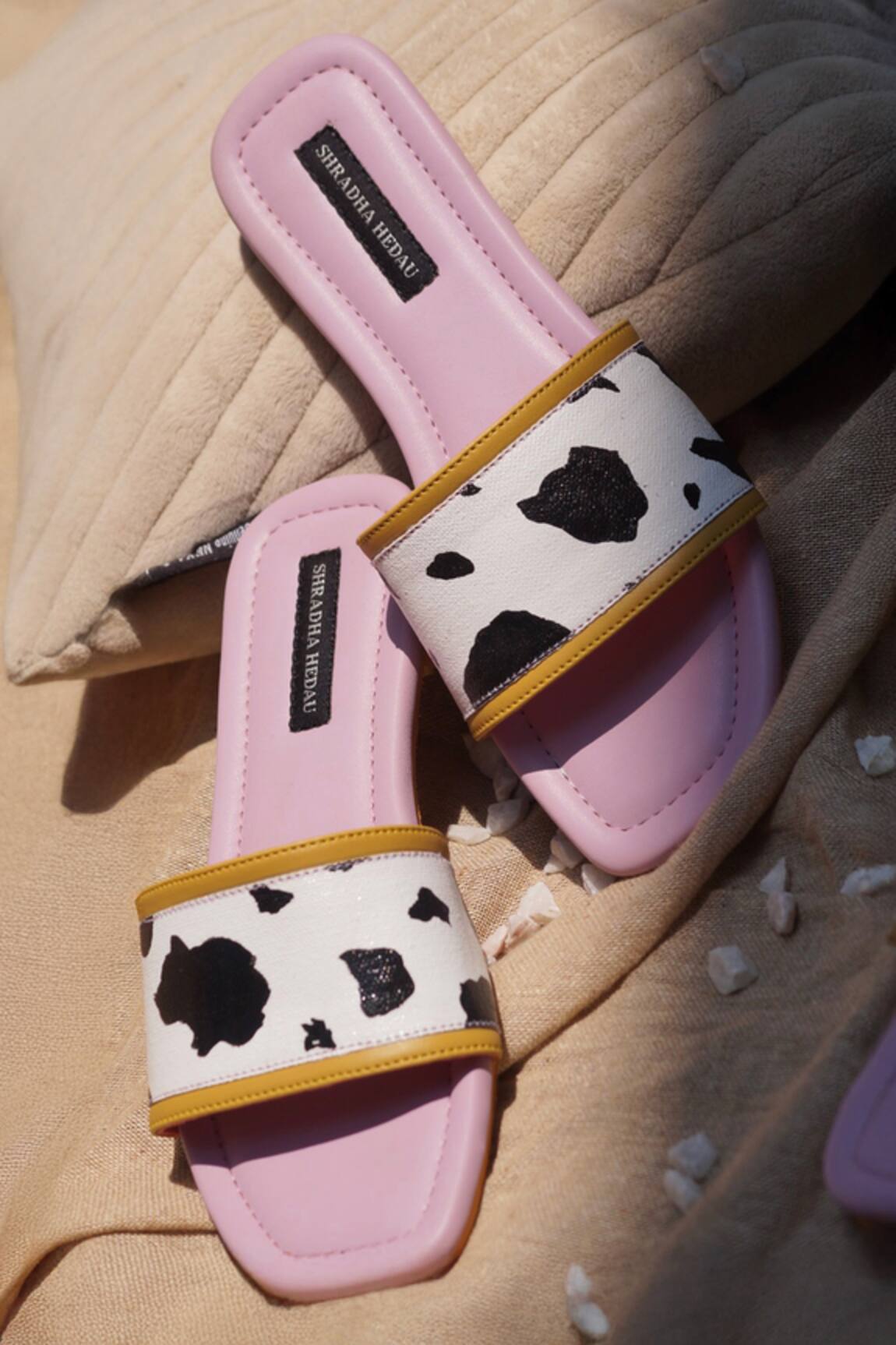 Shradha Hedau Footwear Couture Milly Cow Print Flats 