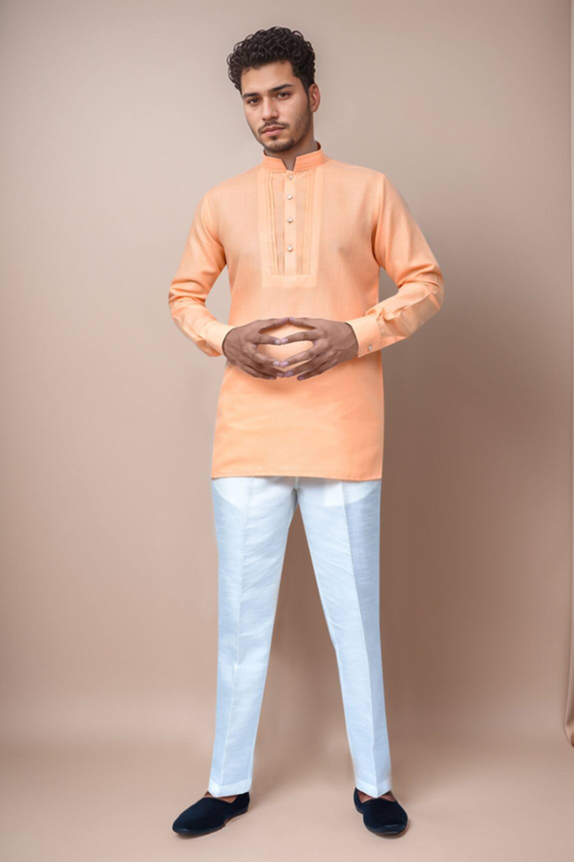 Samyukta Singhania Full Sleeve Slim Fit Kurta & Pant Set 