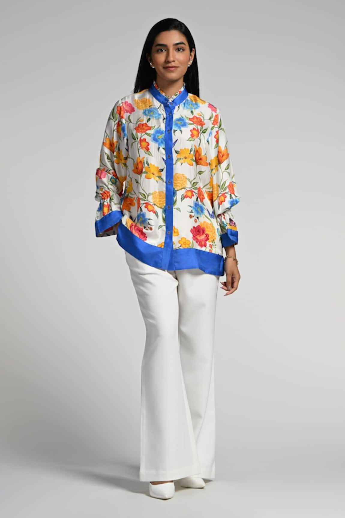 Taroob Papillion Garden Silk Shirt 
