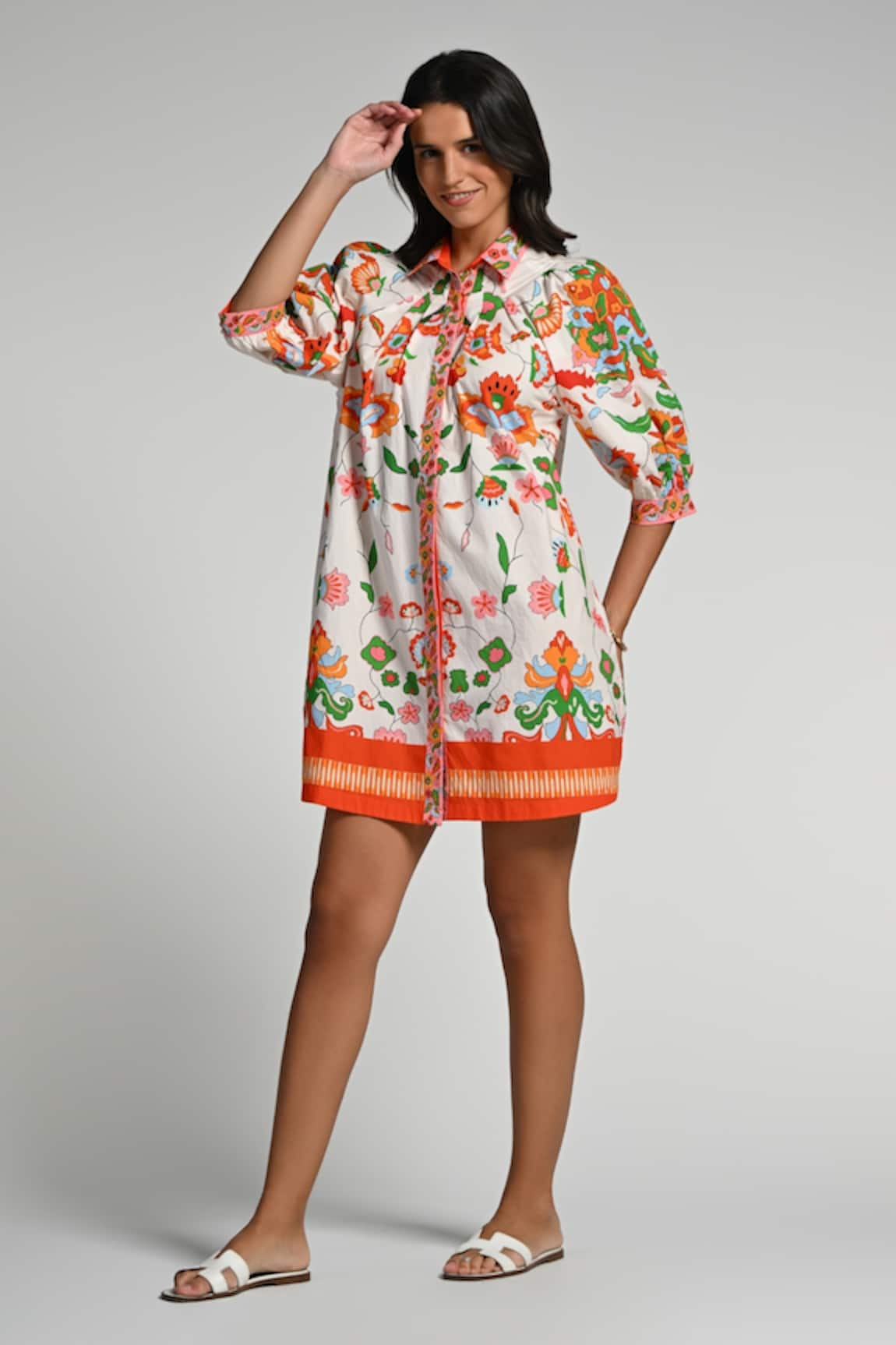 Taroob Floral Utopia Cotton Dress 