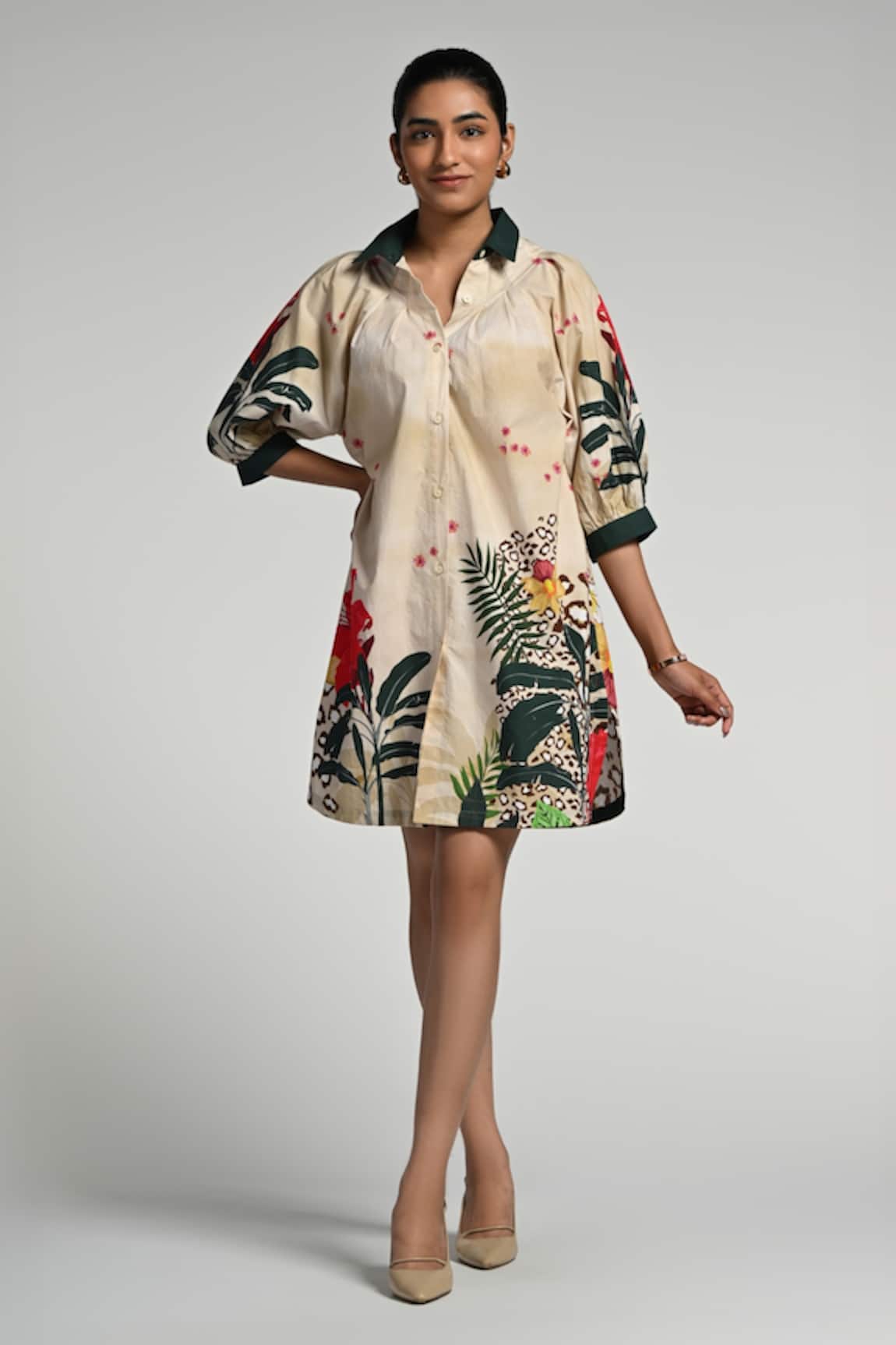 Taroob Jungle Rhapsody Cotton Dress 