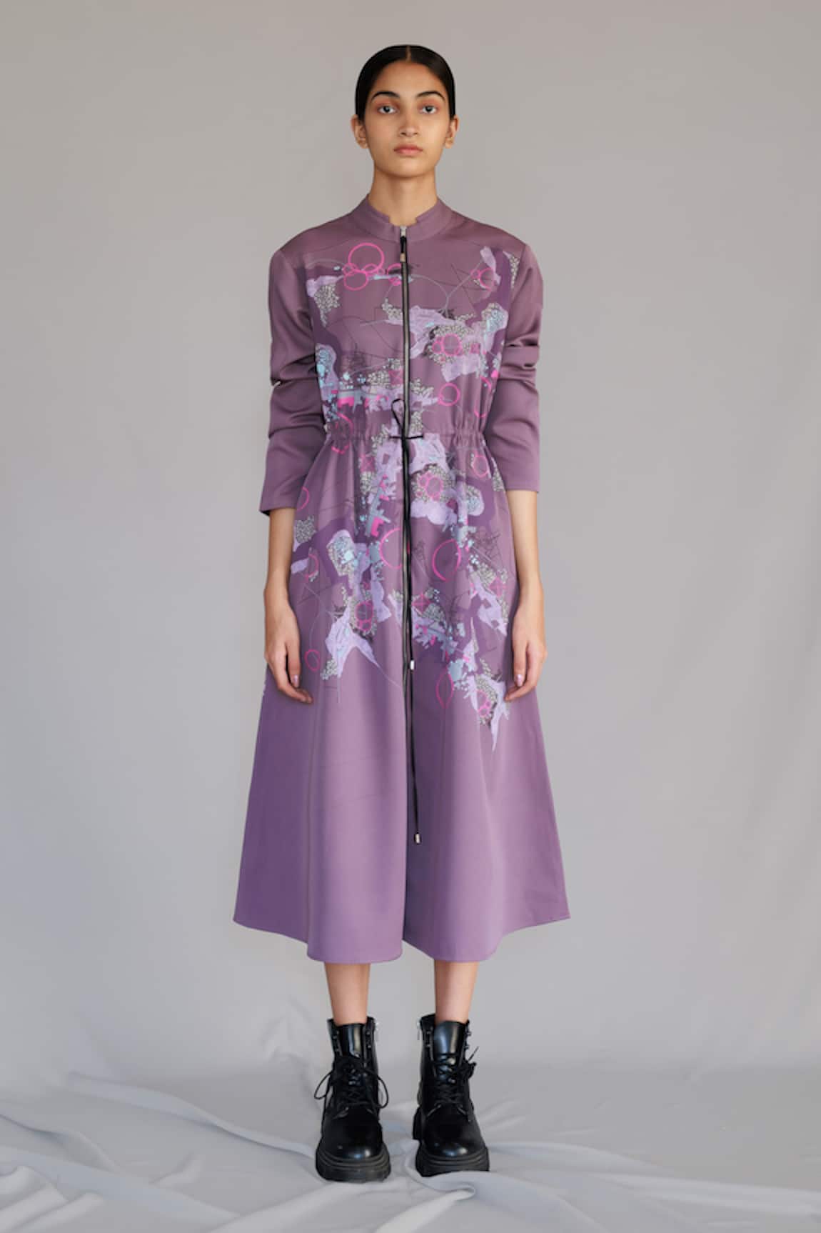 Anurag Gupta Mauve Map Long Dress