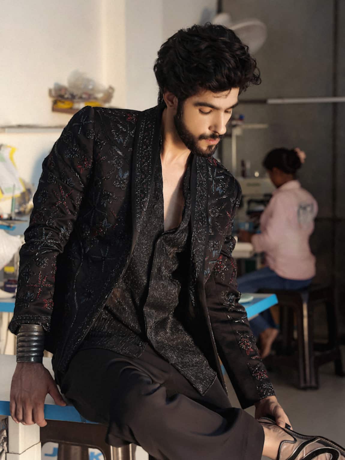 Jatin Malik Black Dahlia Designer Set 