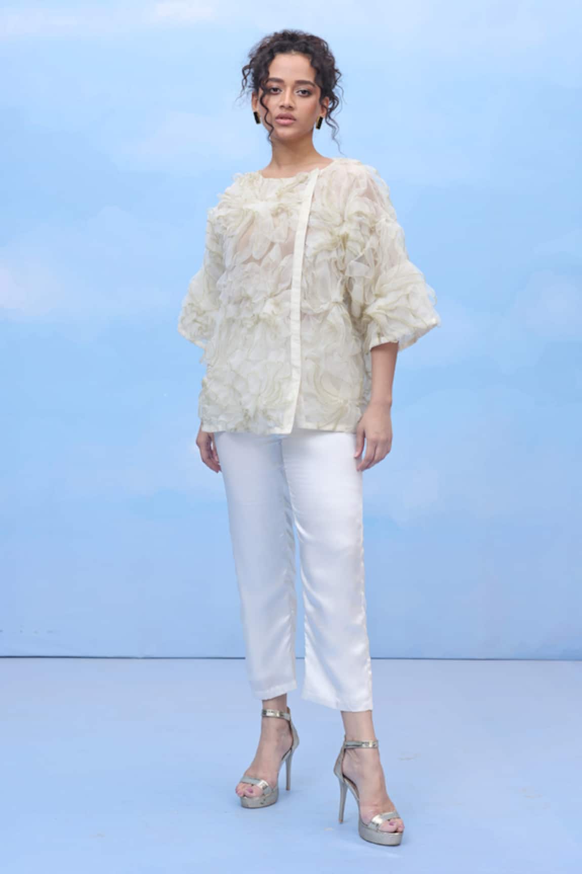 COUCHÉ BY ANANDINI Grande Petal Designer Shirt 