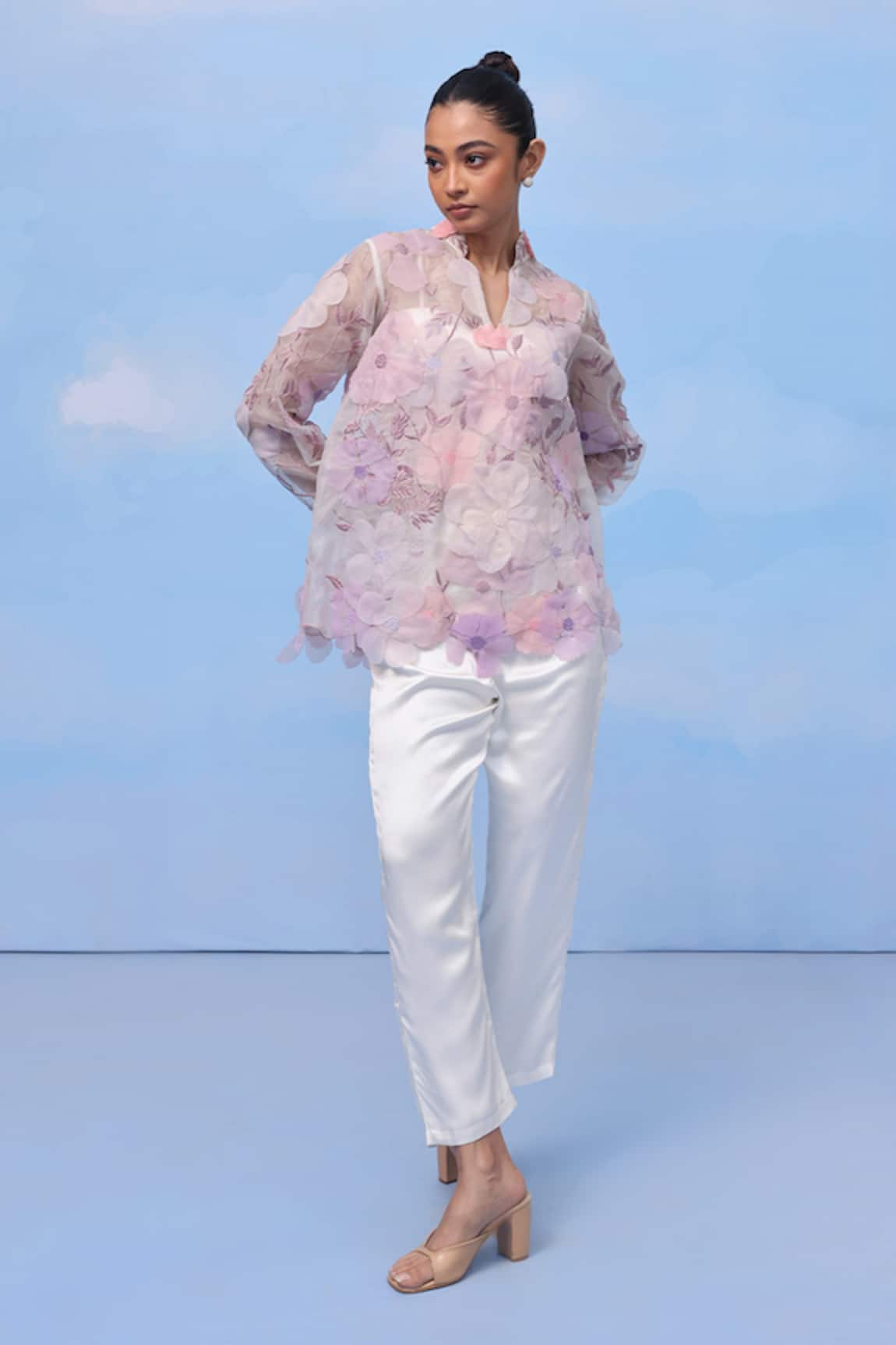 COUCHÉ BY ANANDINI Peonies Perfection Floral Shirt 