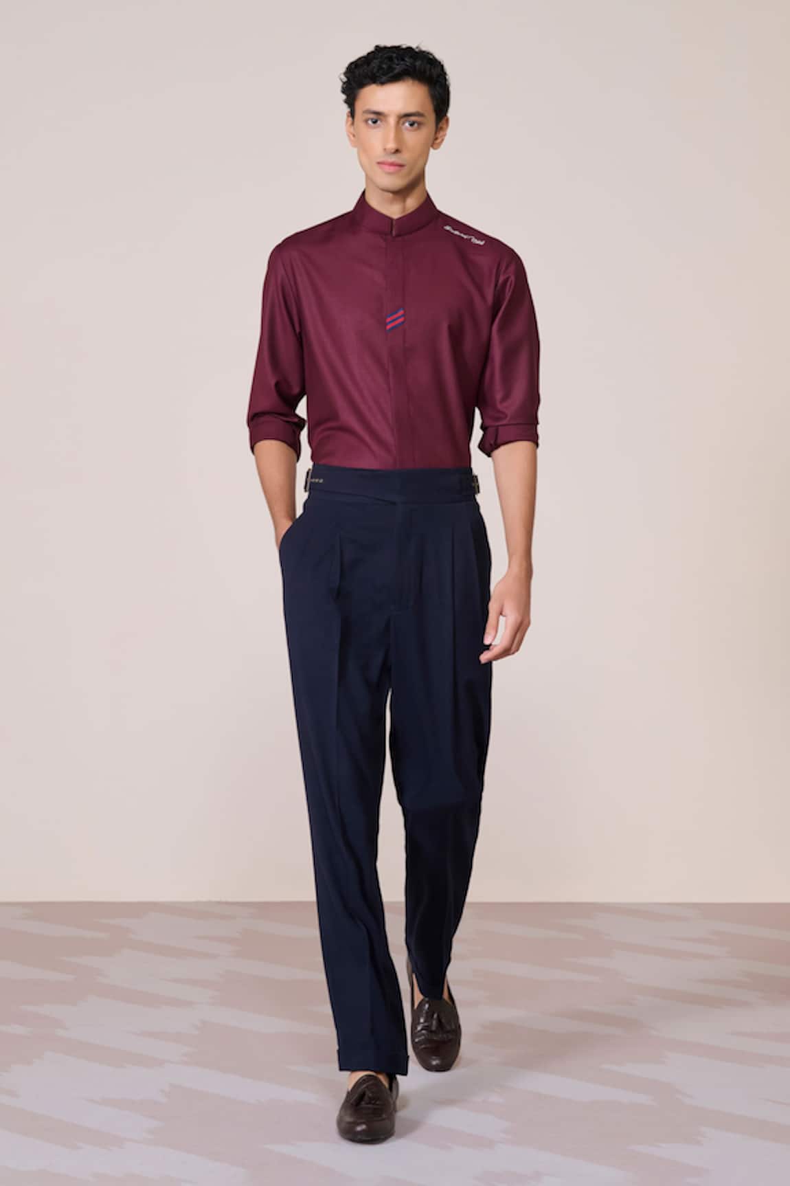 S&N By Shantnu Nikhil Cherry Slim Fit Designer Shirt 