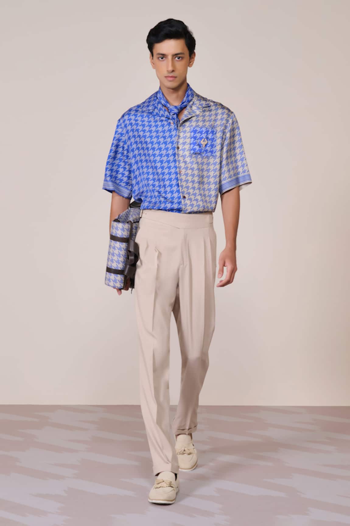S&N By Shantnu Nikhil Designer Silk Twill Shirt 