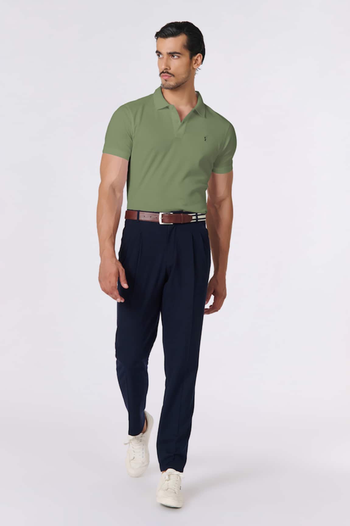 S&N By Shantnu Nikhil Sage Slim Fit Designer T-Shirt 